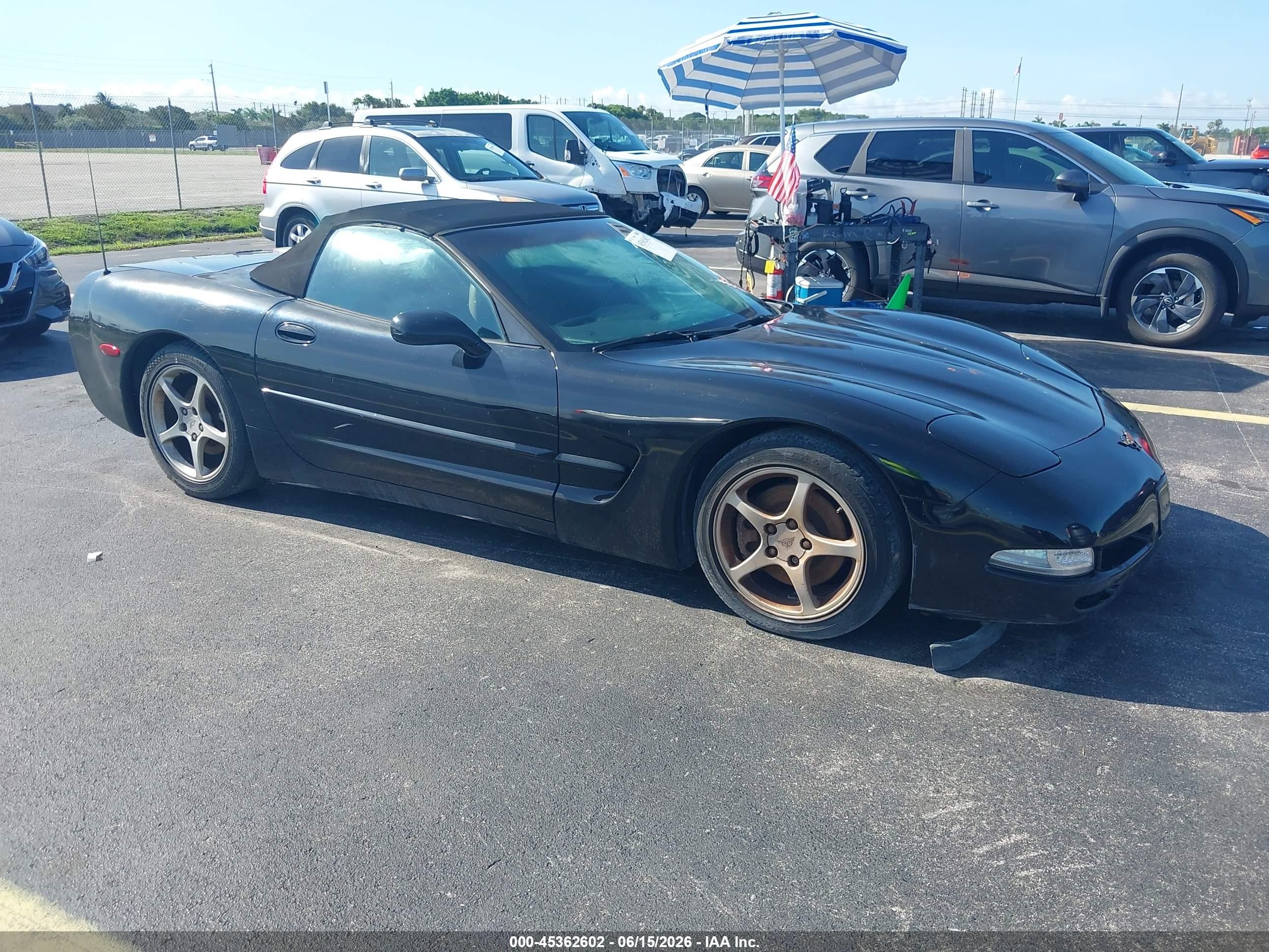 2002 Chevrolet Corvette, VIN 1G1YY32G225126270 — Water / flood