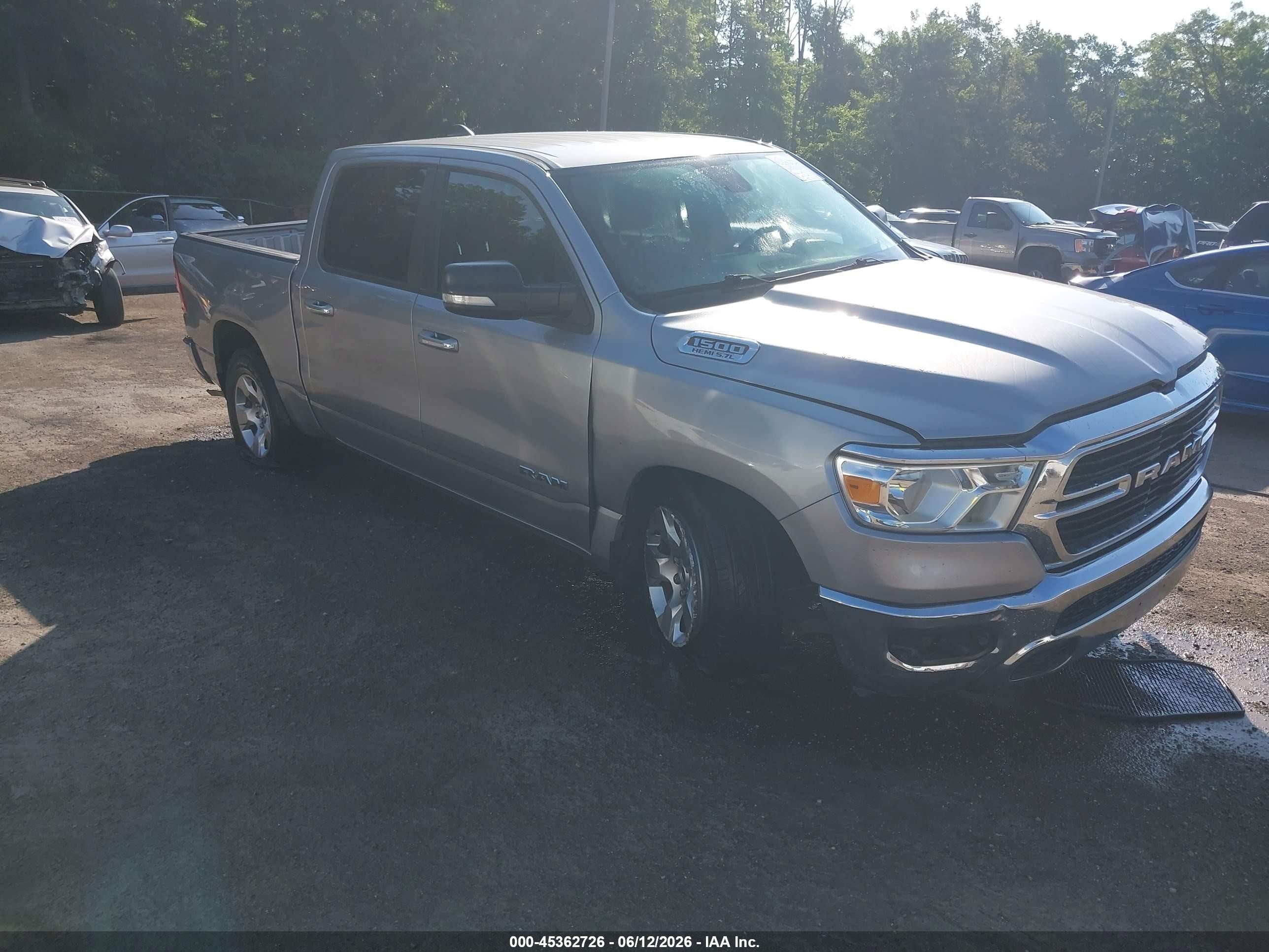 2019 Ram 1500 Big Horn, VIN 1C6SRFFT5KN668795 — Theft recovery