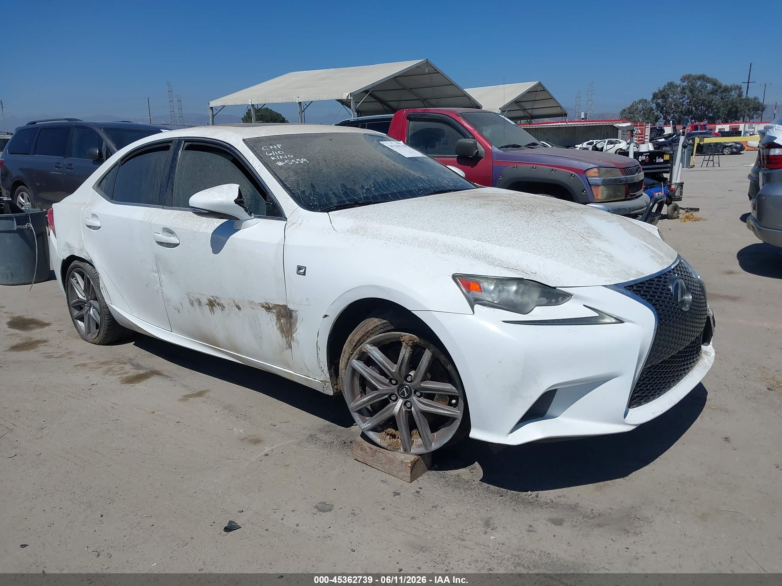 2014 Lexus IS 350, VIN JTHBE1D24E5005559 — Theft recovery