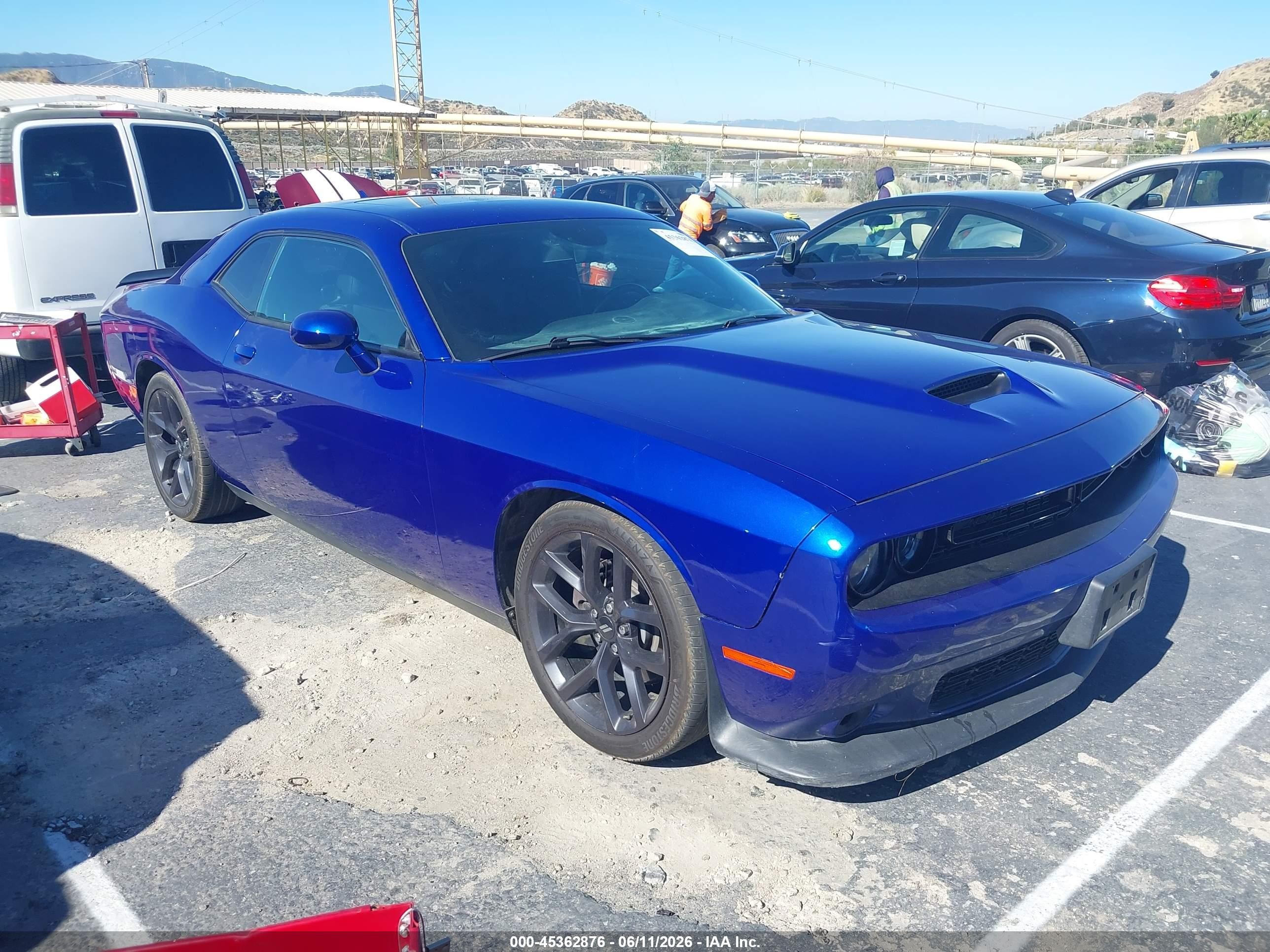 2020 Dodge Challenger GT, VIN 2C3CDZJG8LH148953 — Interior fire