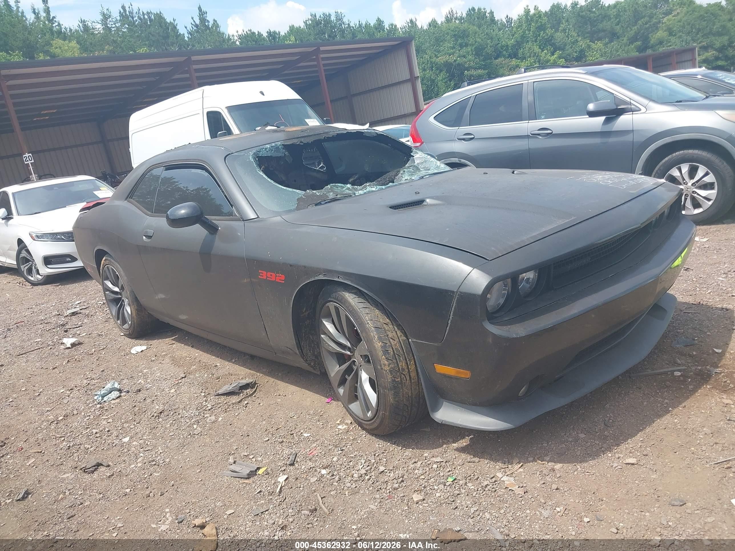 2013 Dodge Challenger SRT-8 Core, VIN 2C3CDYDJ8DH704889 — Interior fire