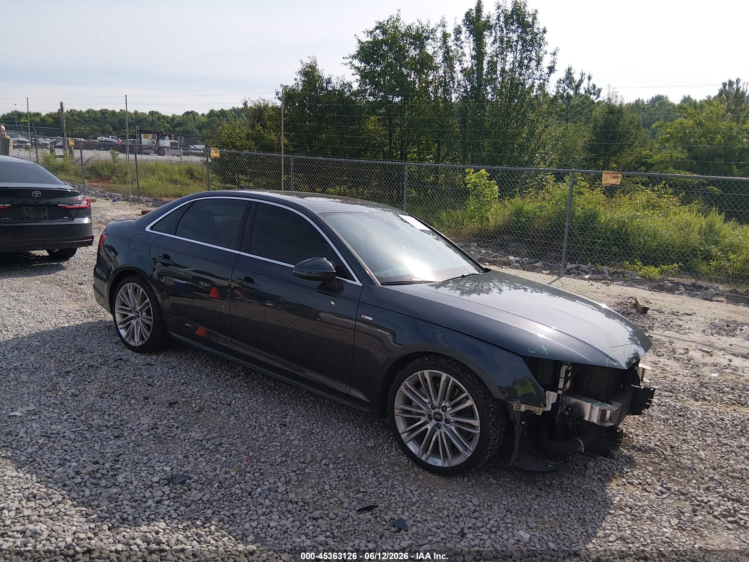 2017 Audi A4 Prestige, VIN WAUFNAF40HN069424 — Front end