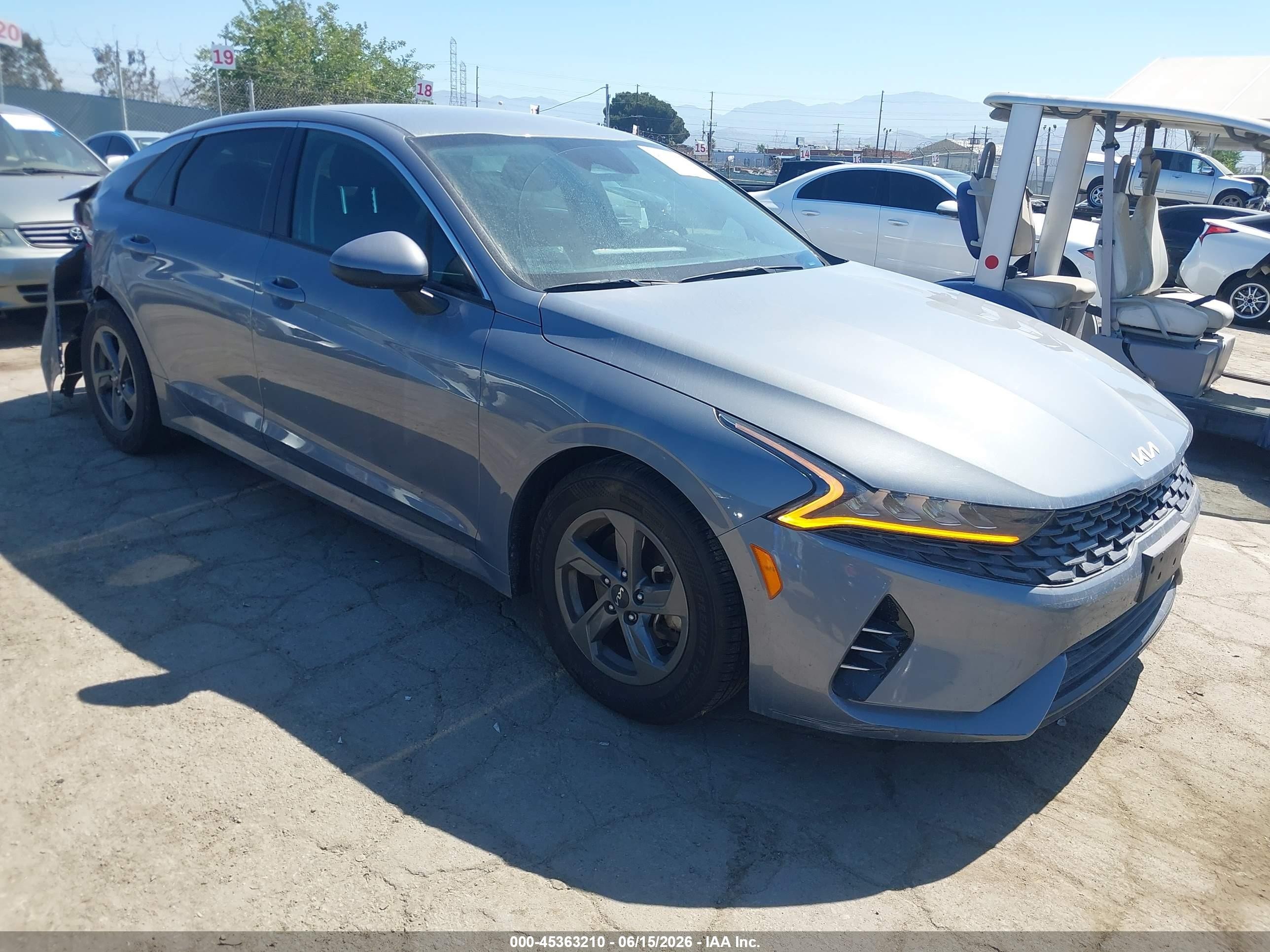 2022 Kia K5 LX, VIN 5XXG24J24NG150022 — Rear end