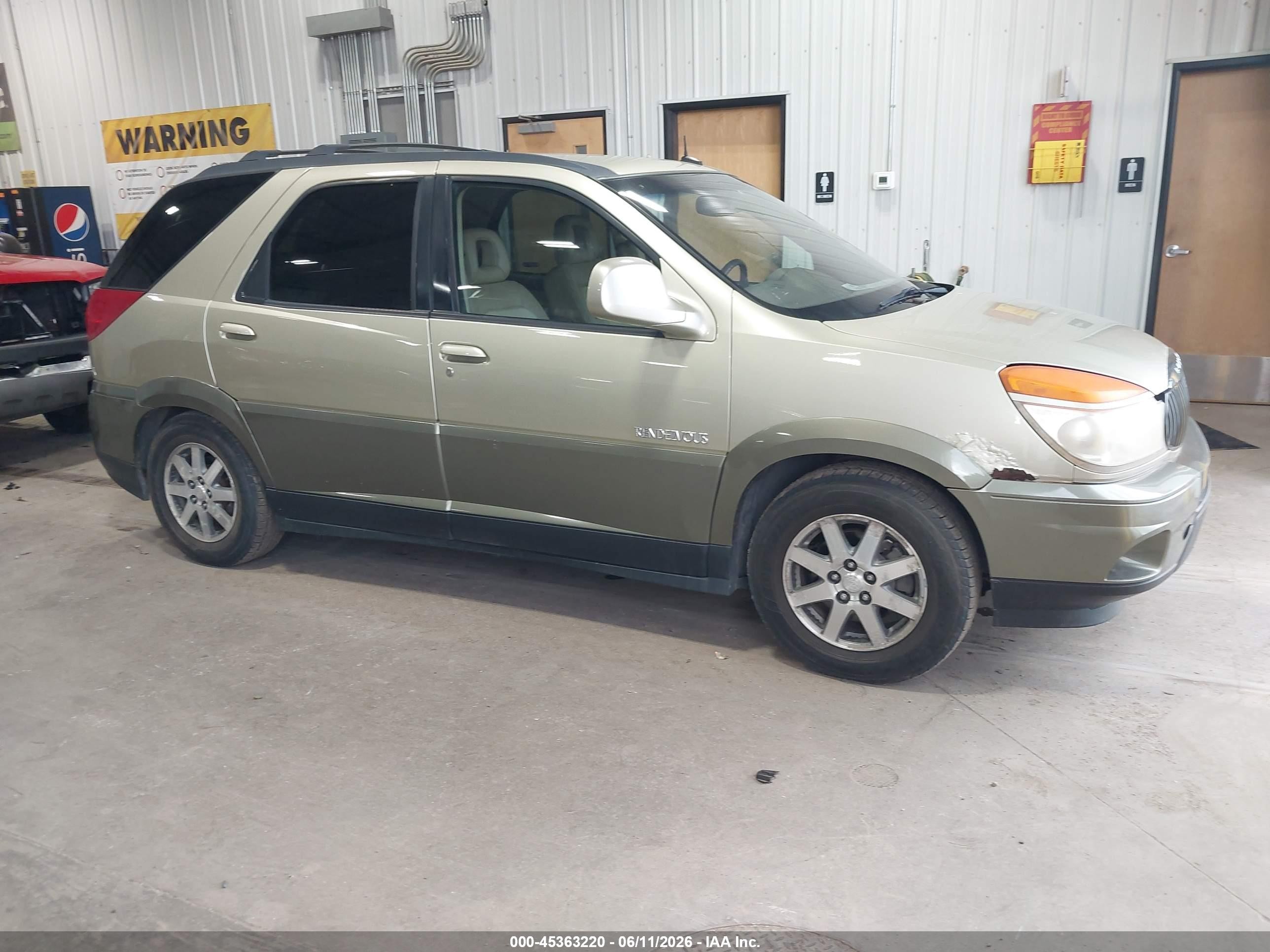 2003 Buick Rendezvous CXL, VIN 3G5DB03EX3S511626 — Not stated
