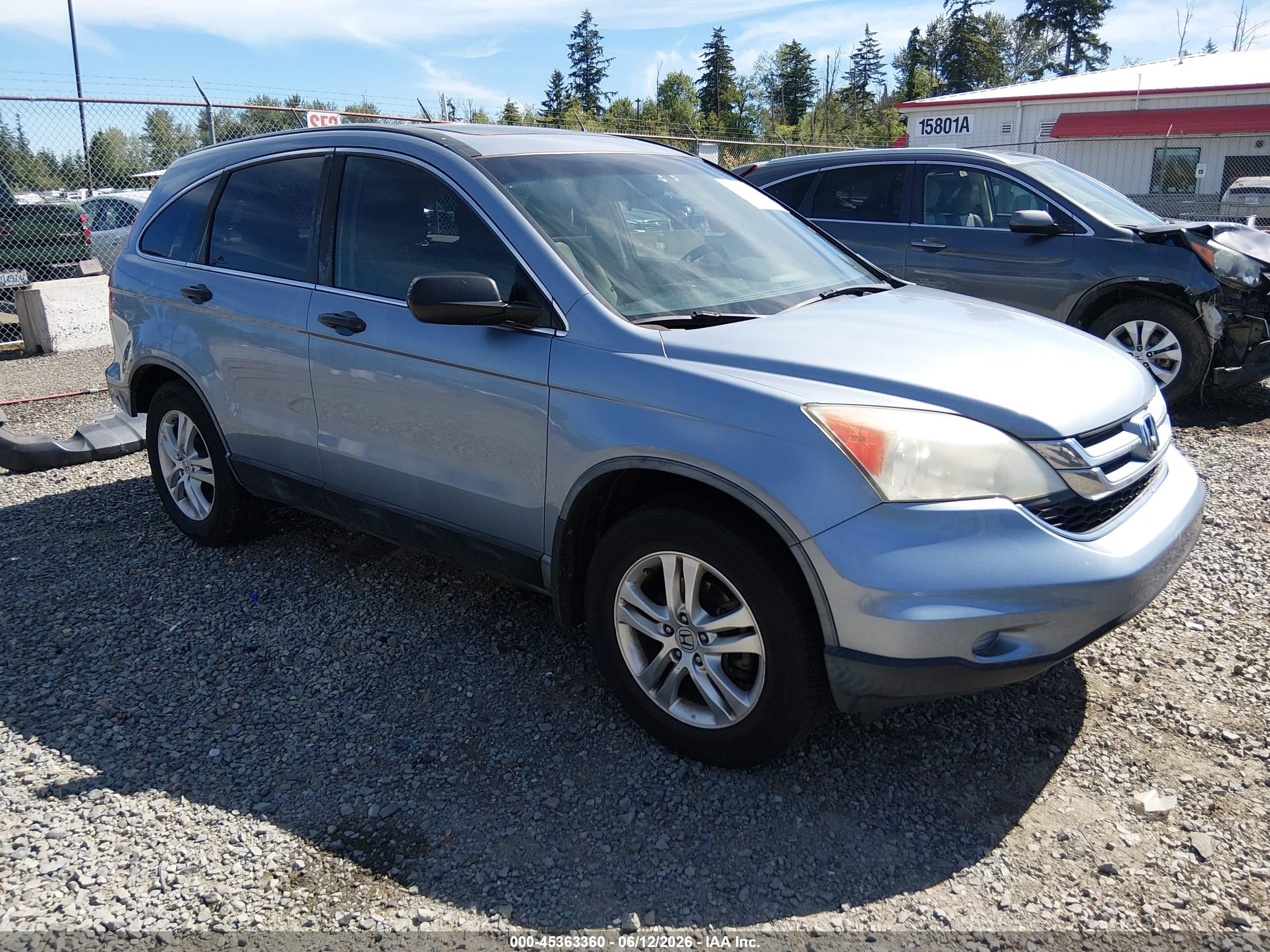 2010 Honda CR-V EX, VIN 5J6RE3H52AL040259 — Rear end
