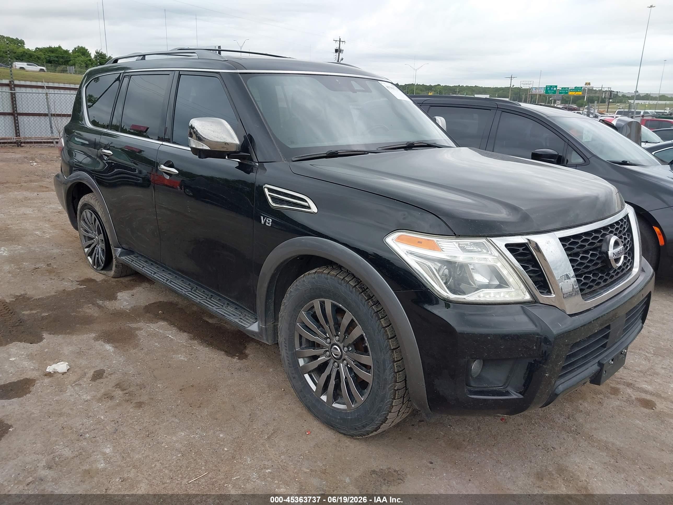 2018 Nissan Armada SV, VIN JN8AY2NC4J9556390 — Side