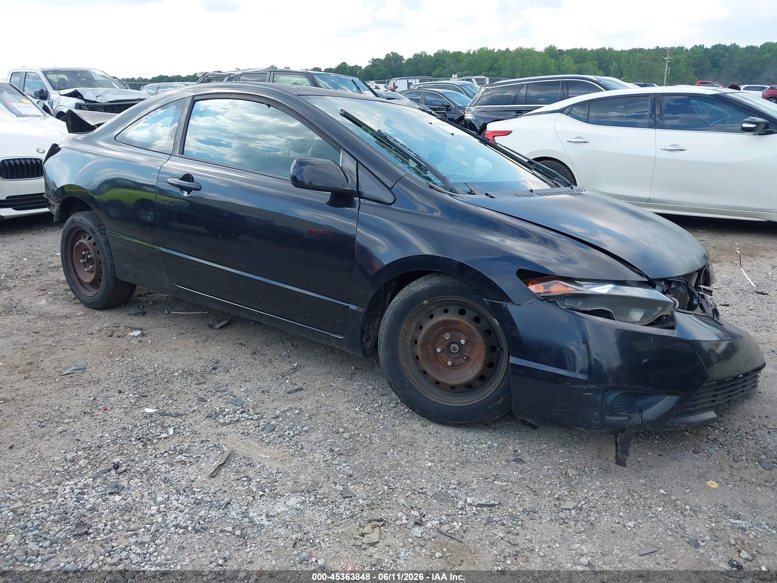 2008 Honda Civic LX, VIN 2HGFG12688H505970 — Rear end