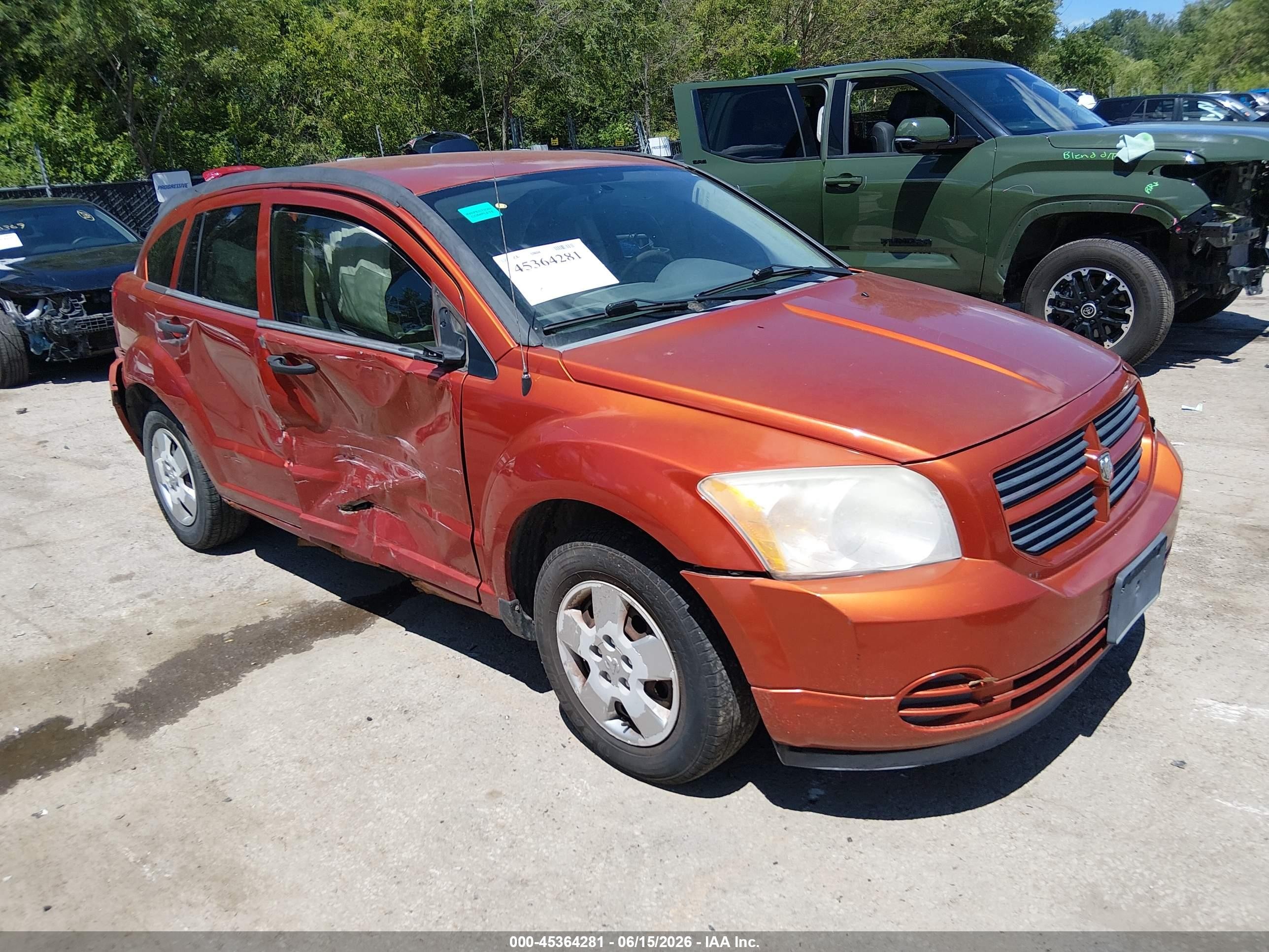 2007 Dodge Caliber, VIN 1B3HB28B37D197992 — Бок