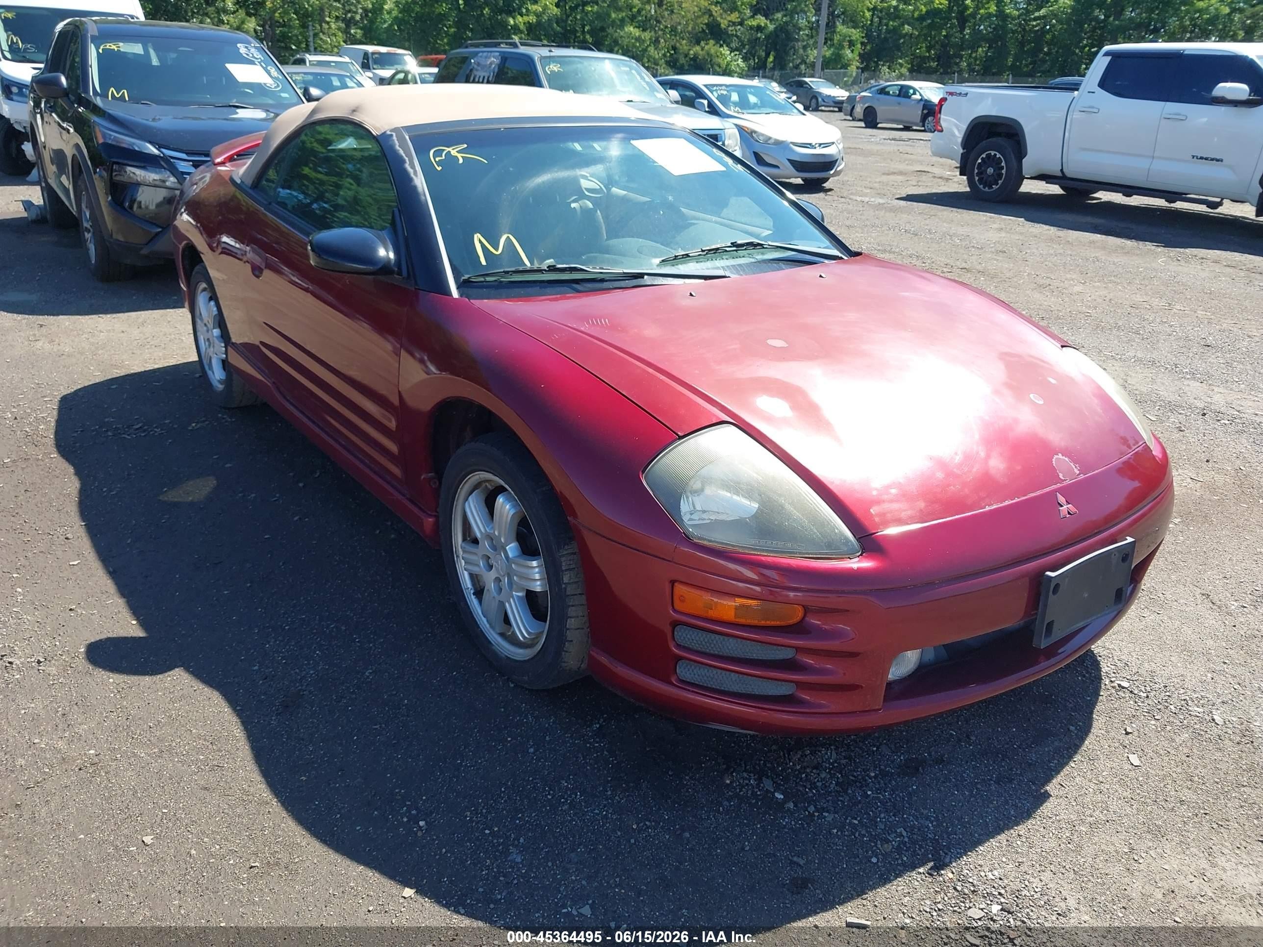2001 Mitsubishi Eclipse GT, VIN 4A3AE85H81E034787 — Обычный износ