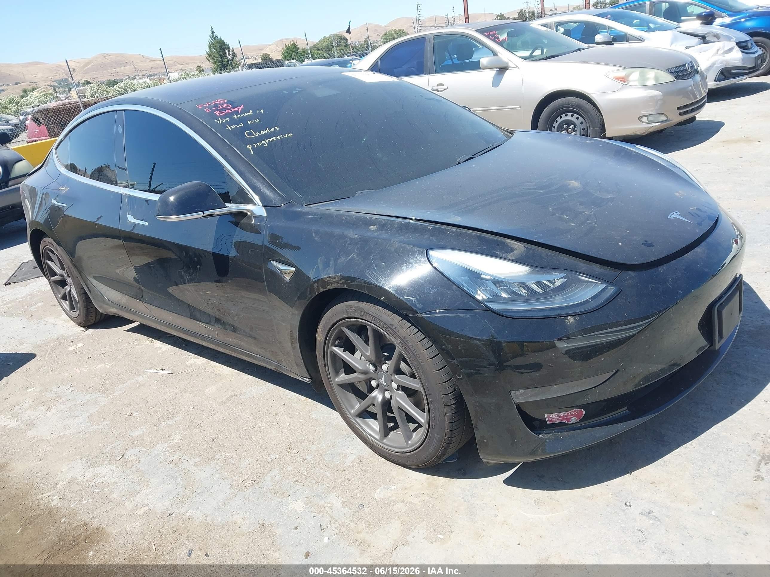 2018 Tesla Model 3 Long Range Battery, VIN 5YJ3E1EA5JF034475 — Not stated