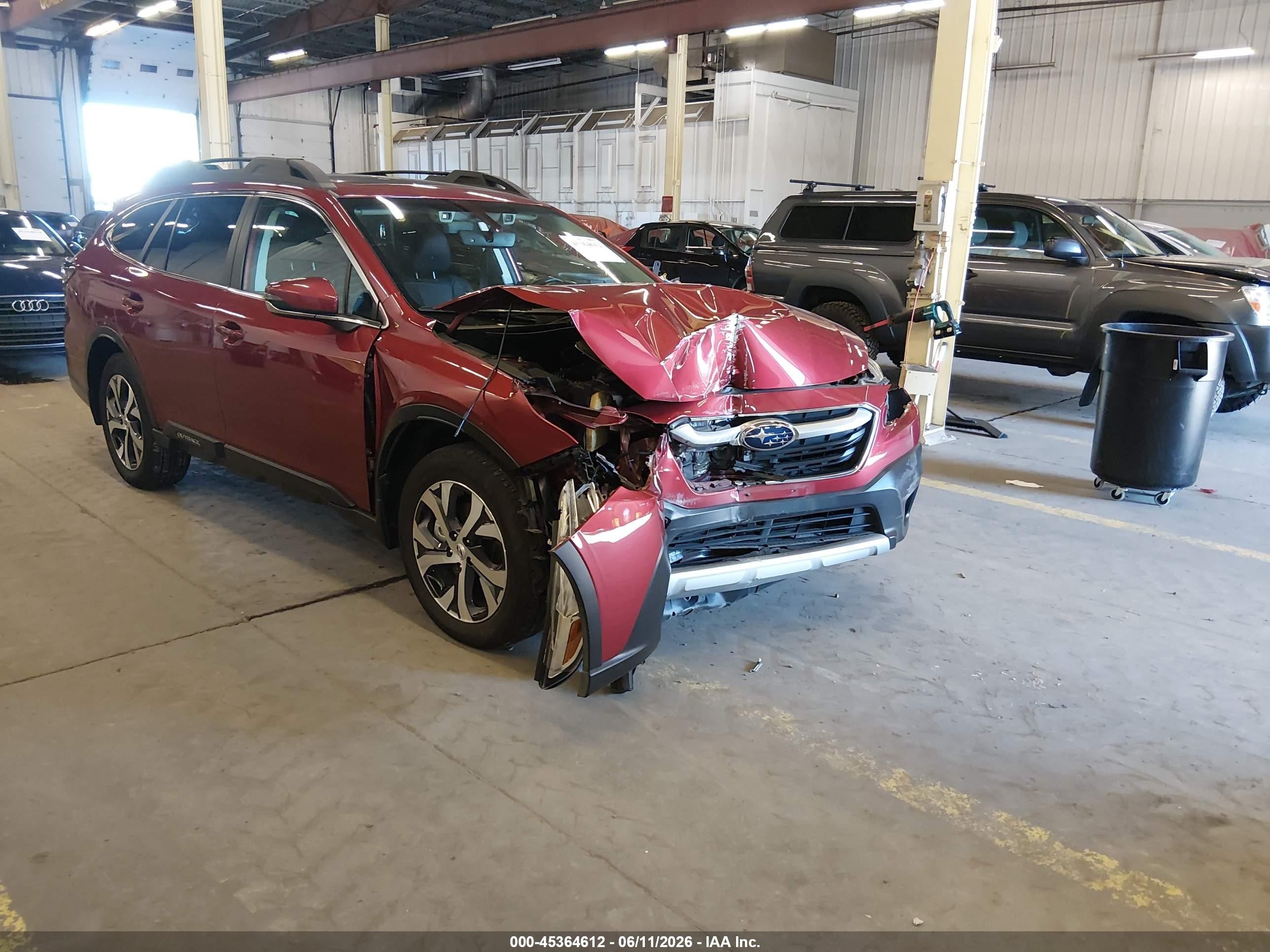 2022 Subaru Outback Limited, VIN 4S4BTANC4N3230506 — Front end
