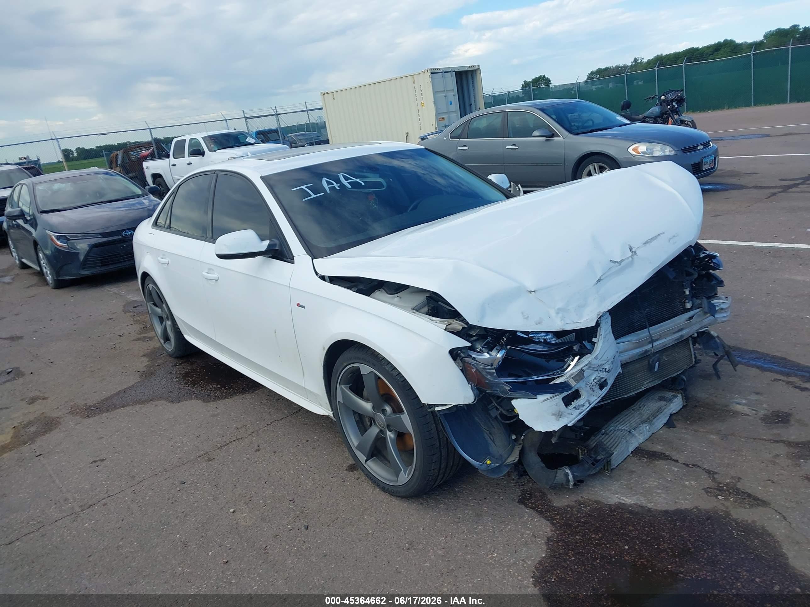 2014 Audi A4 Premium Plus, VIN WAUFFAFL7EA070738 — Front end