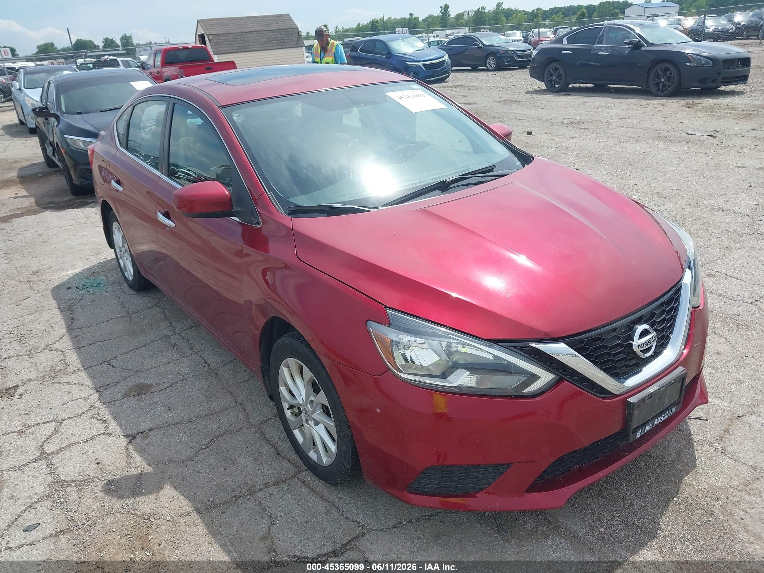 2017 Nissan Sentra SR, VIN 3N1AB7AP3HY384959 — Крыша