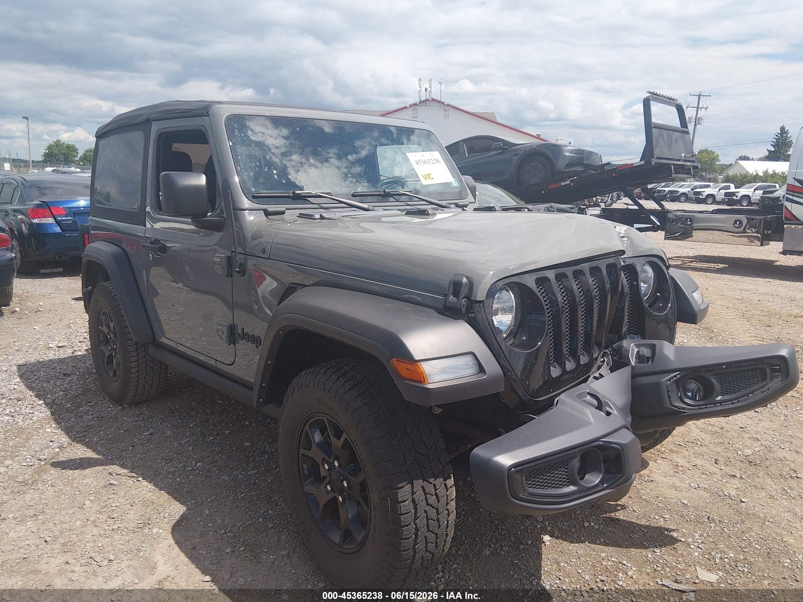 2022 Jeep Wrangler Sport S, VIN 1C4GJXAG0NW166913 — Front end
