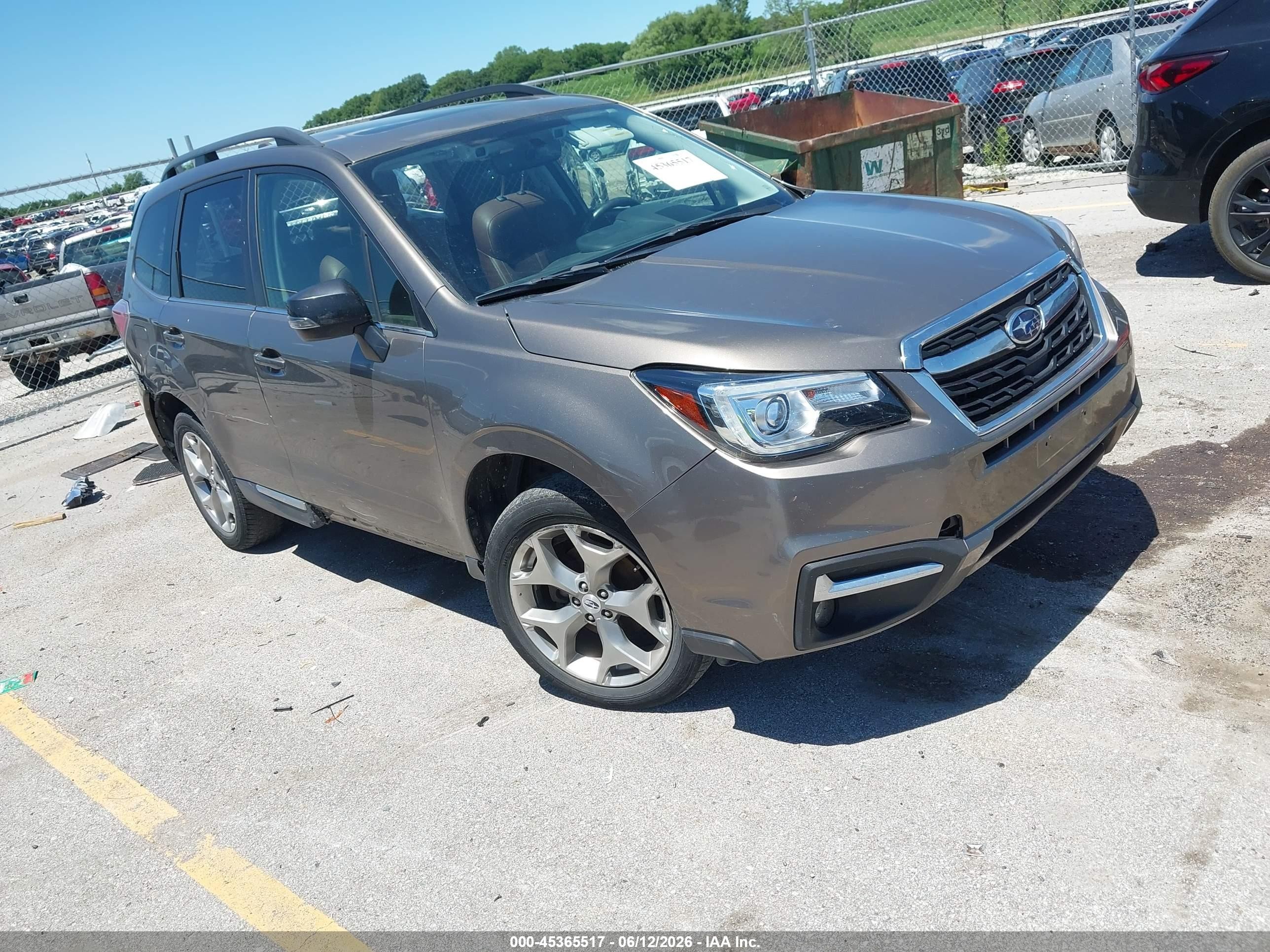 2018 Subaru Forester Touring, VIN JF2SJAWC3JH462179 — Rear end