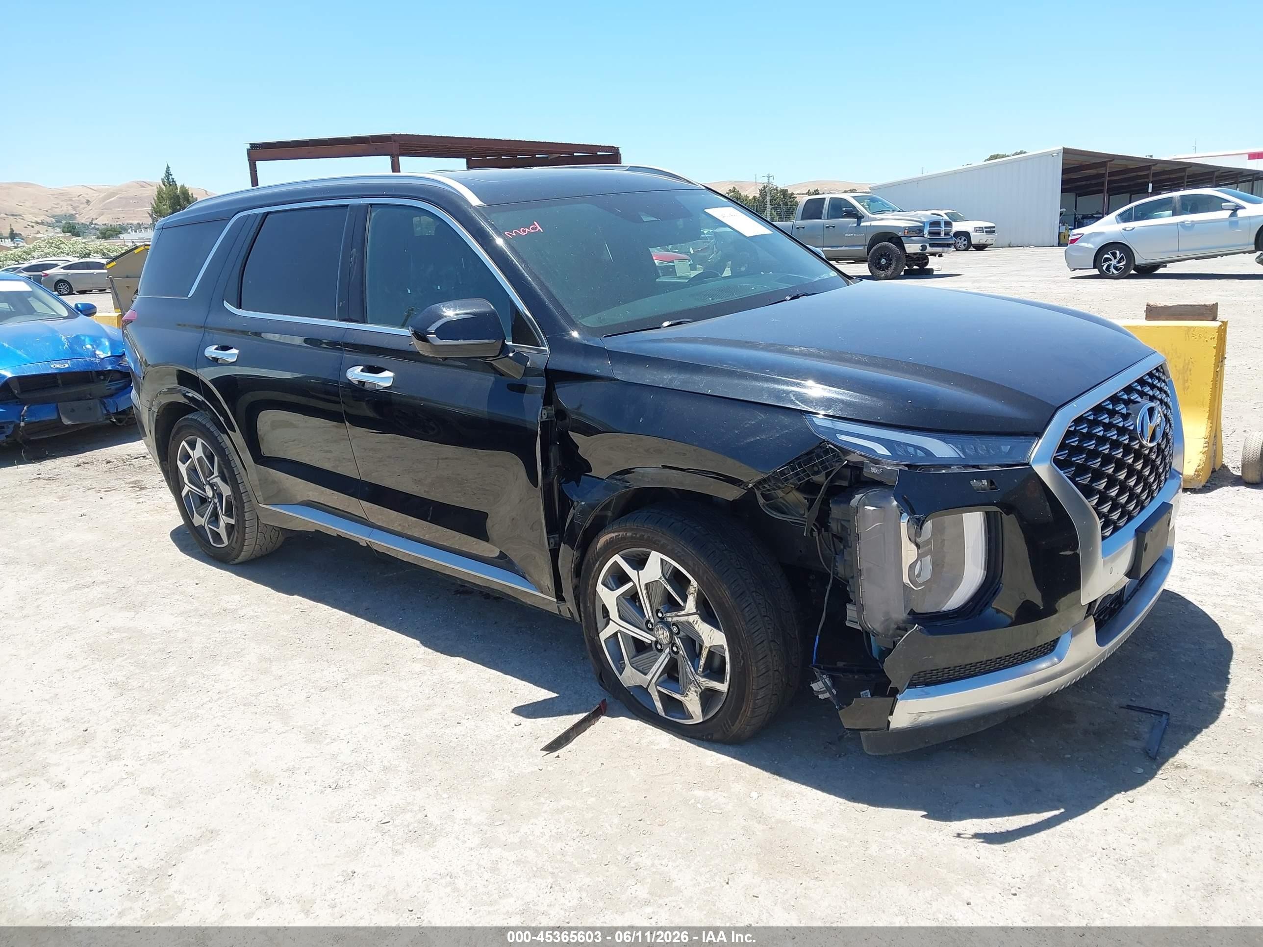 2021 Hyundai Palisade Calligraphy, VIN KM8R74HE0MU333075 — Front end