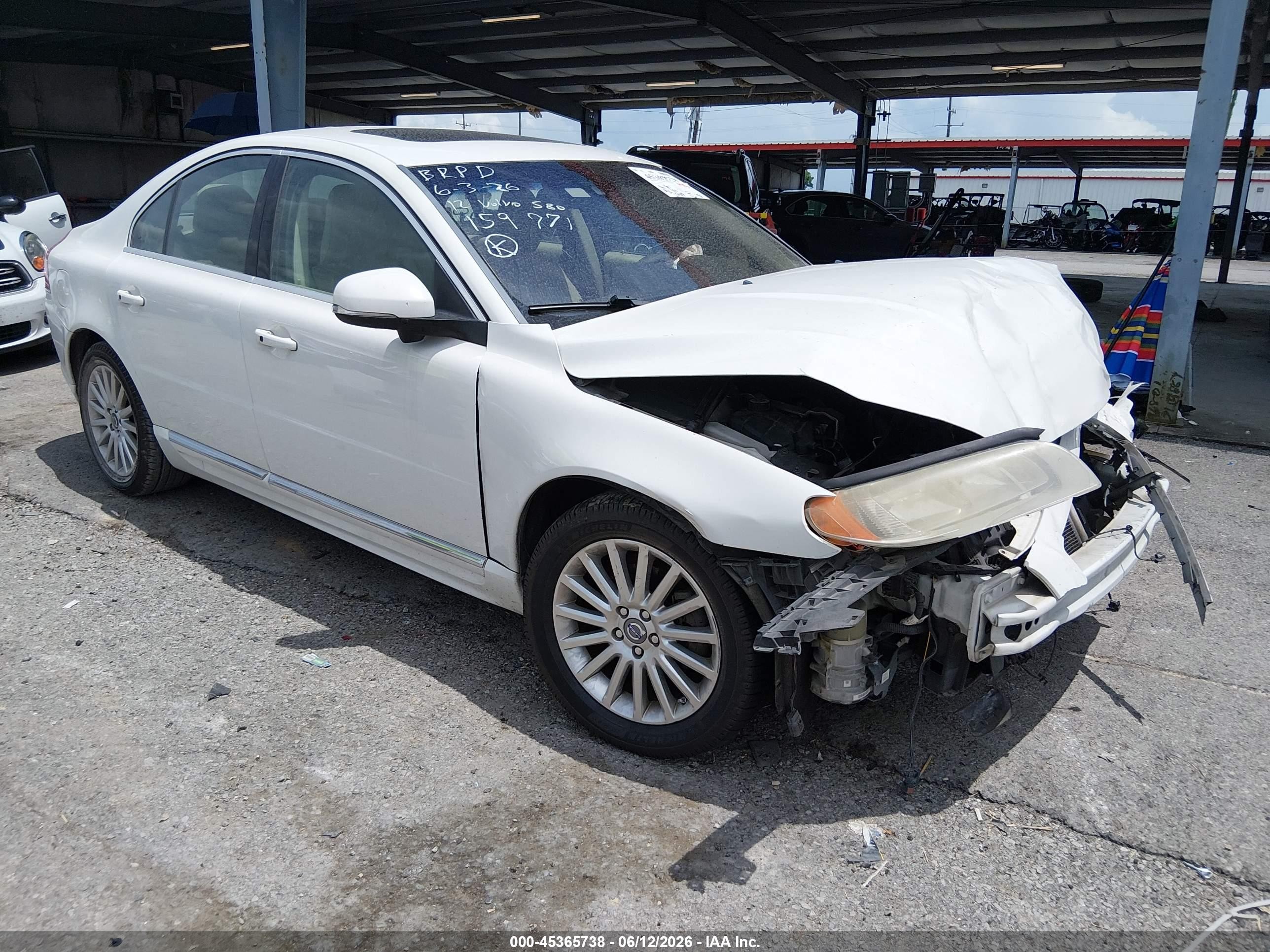 2012 Volvo S80 3.2L, VIN YV1952AS3C1159771 — Бок