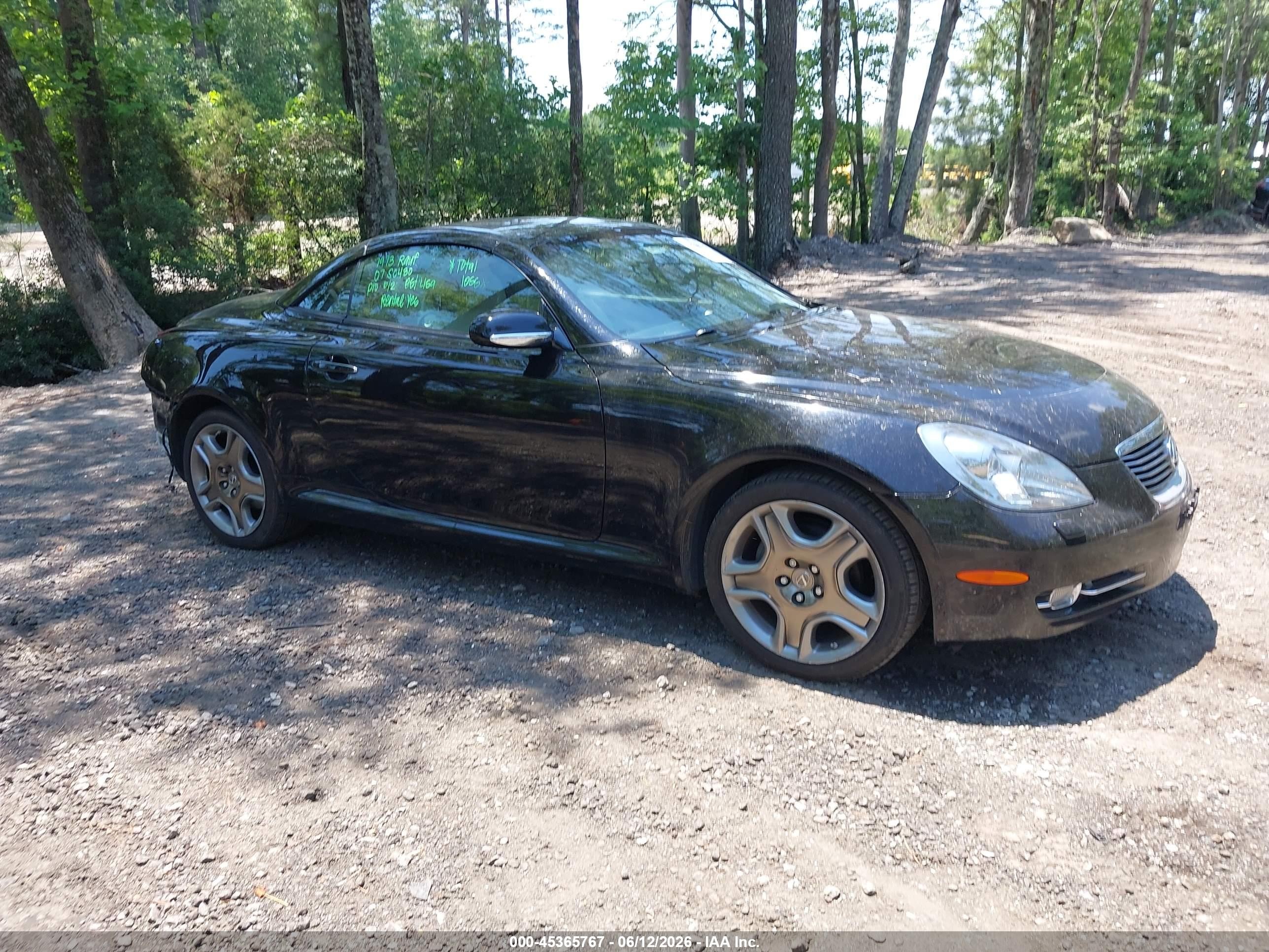 2007 Lexus SC 430, VIN JTHFN45Y579015132 — Rear end