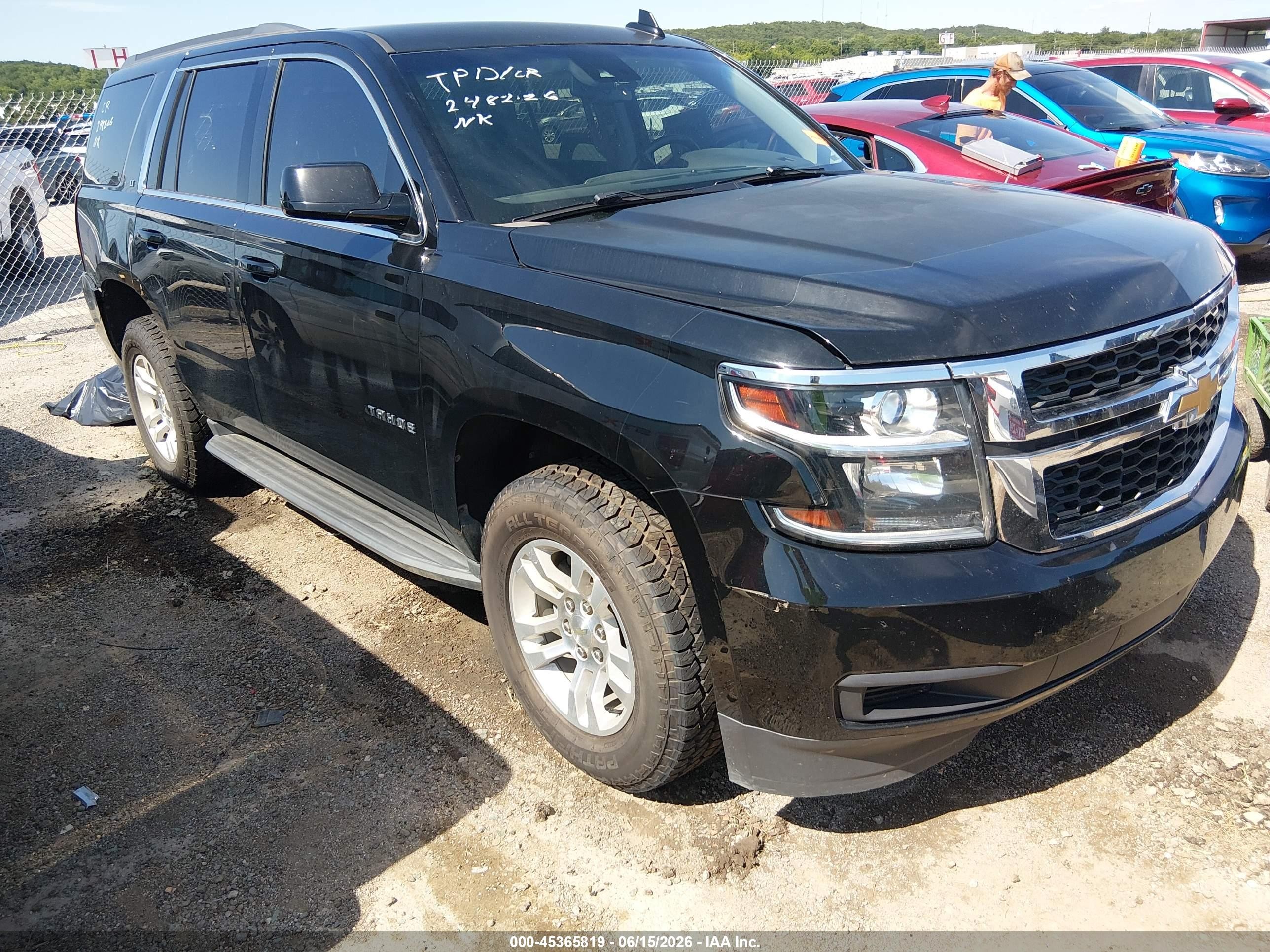 2017 Chevrolet Tahoe LT, VIN 1GNSKBKC9HR243908 — Rear end