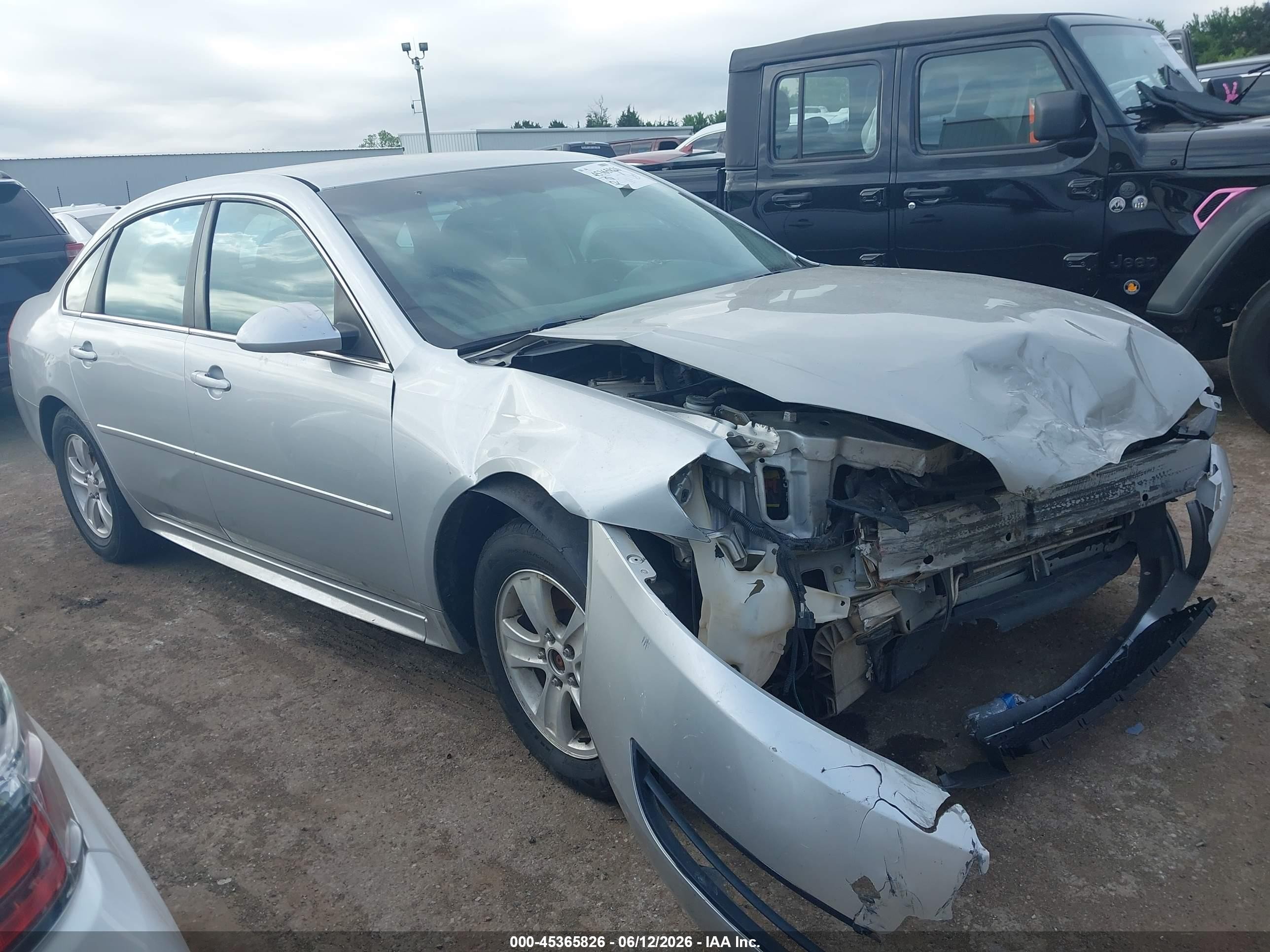 2012 Chevrolet Impala LS Fleet, VIN 2G1WF5E33C1187437 — Front end