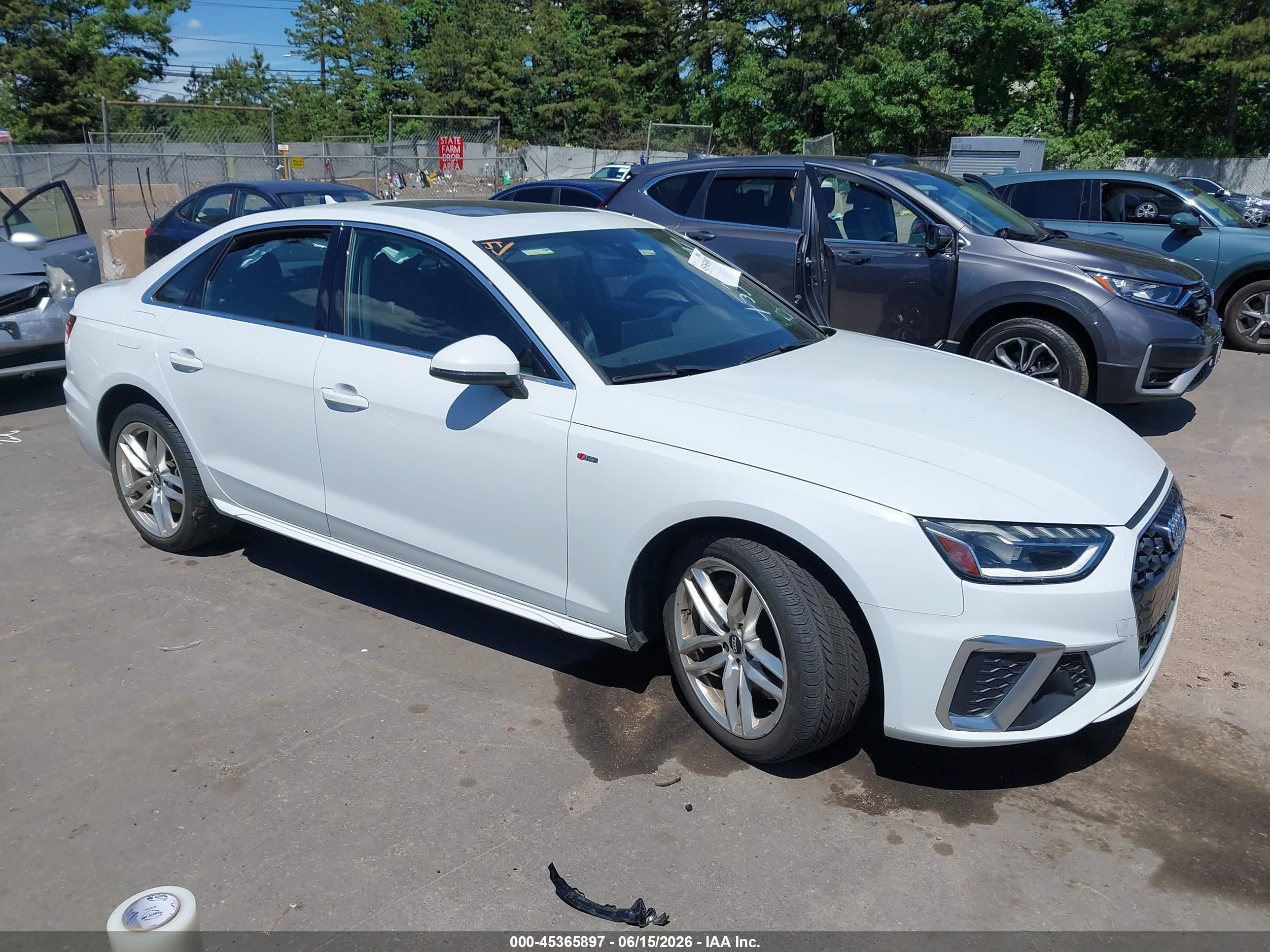 2020 Audi A4 Premium Plus, VIN WAUENAF46LN014528 — Side