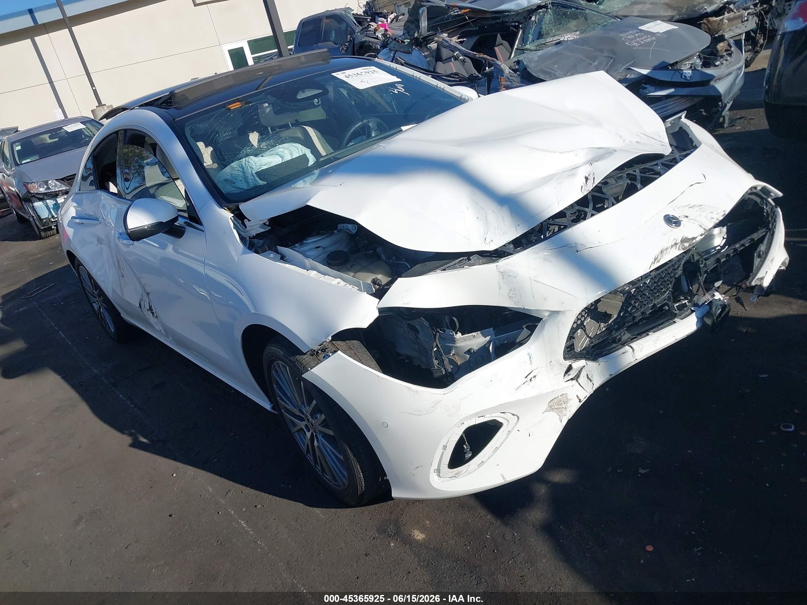 2025 Mercedes-Benz CLA 250, VIN W1K5J4GB0SN496334 — Front end