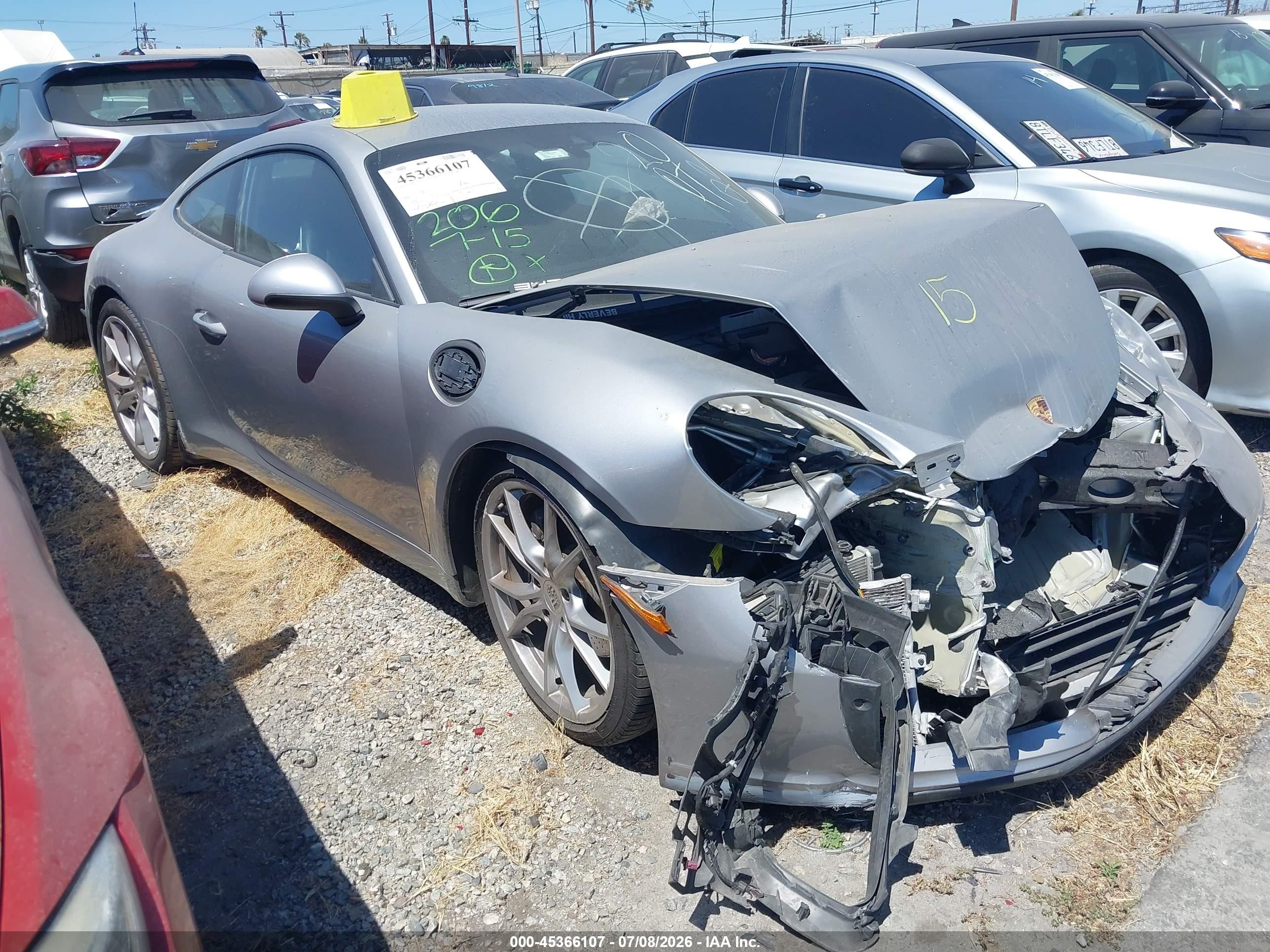 2017 Porsche 911 Carrera, VIN WP0AA2A92HS107089 — Auction photo