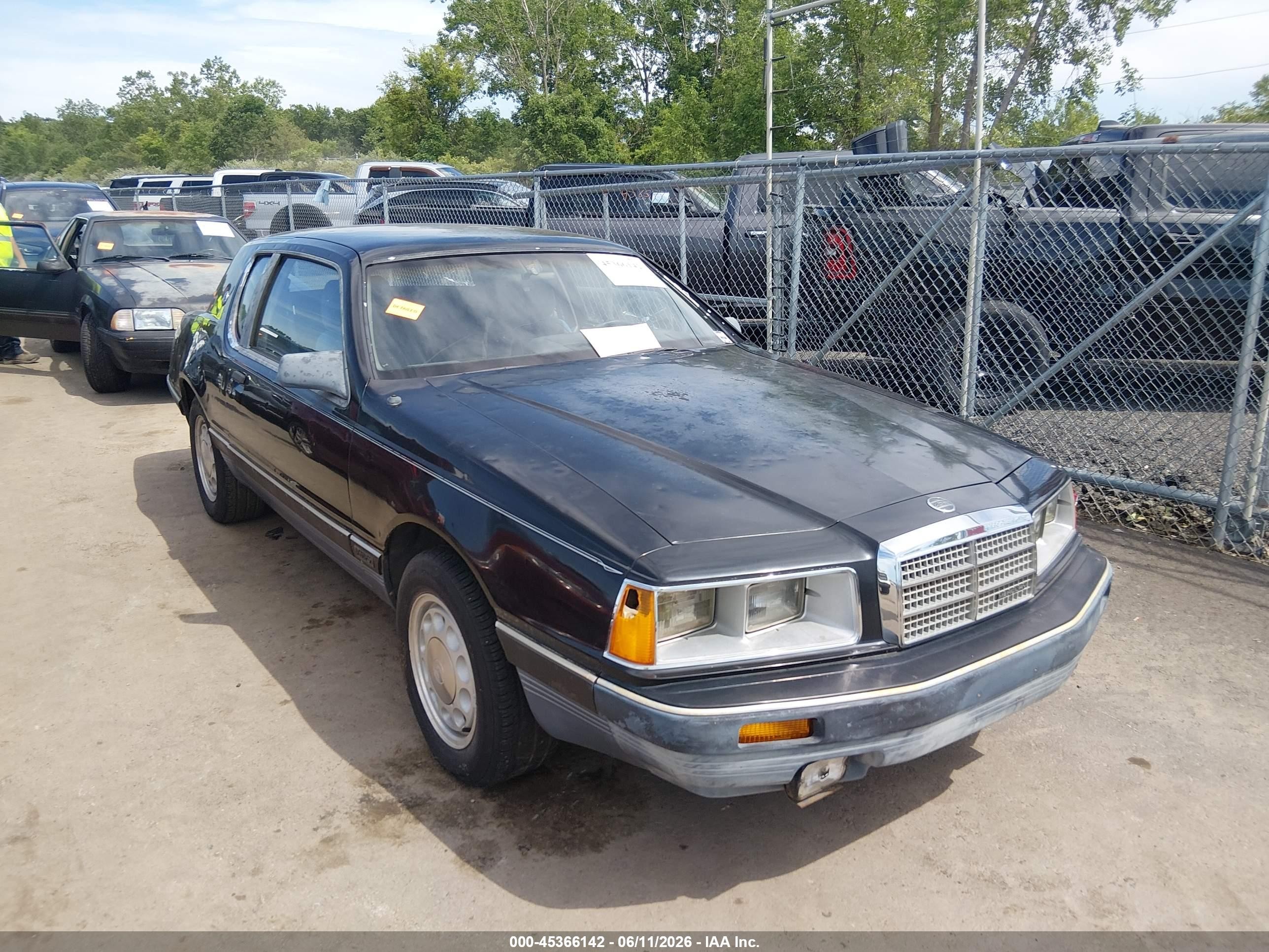 1986 Mercury Cougar, VIN 1MEBP92W6GH689403 — Hail