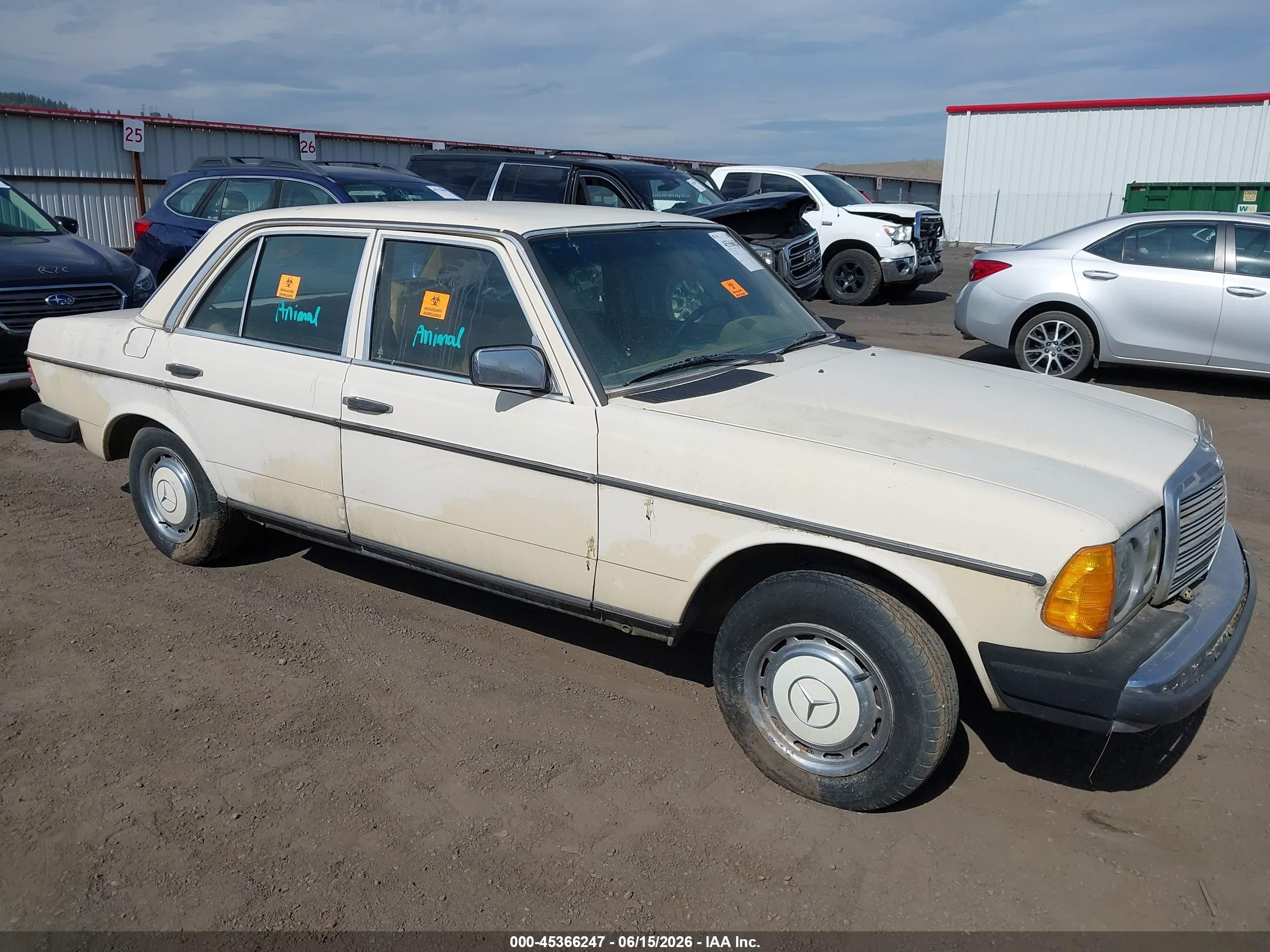 1983 Mercedes-Benz 240 Series 240D, VIN WDBAB23A0DB390329 — Normal wear