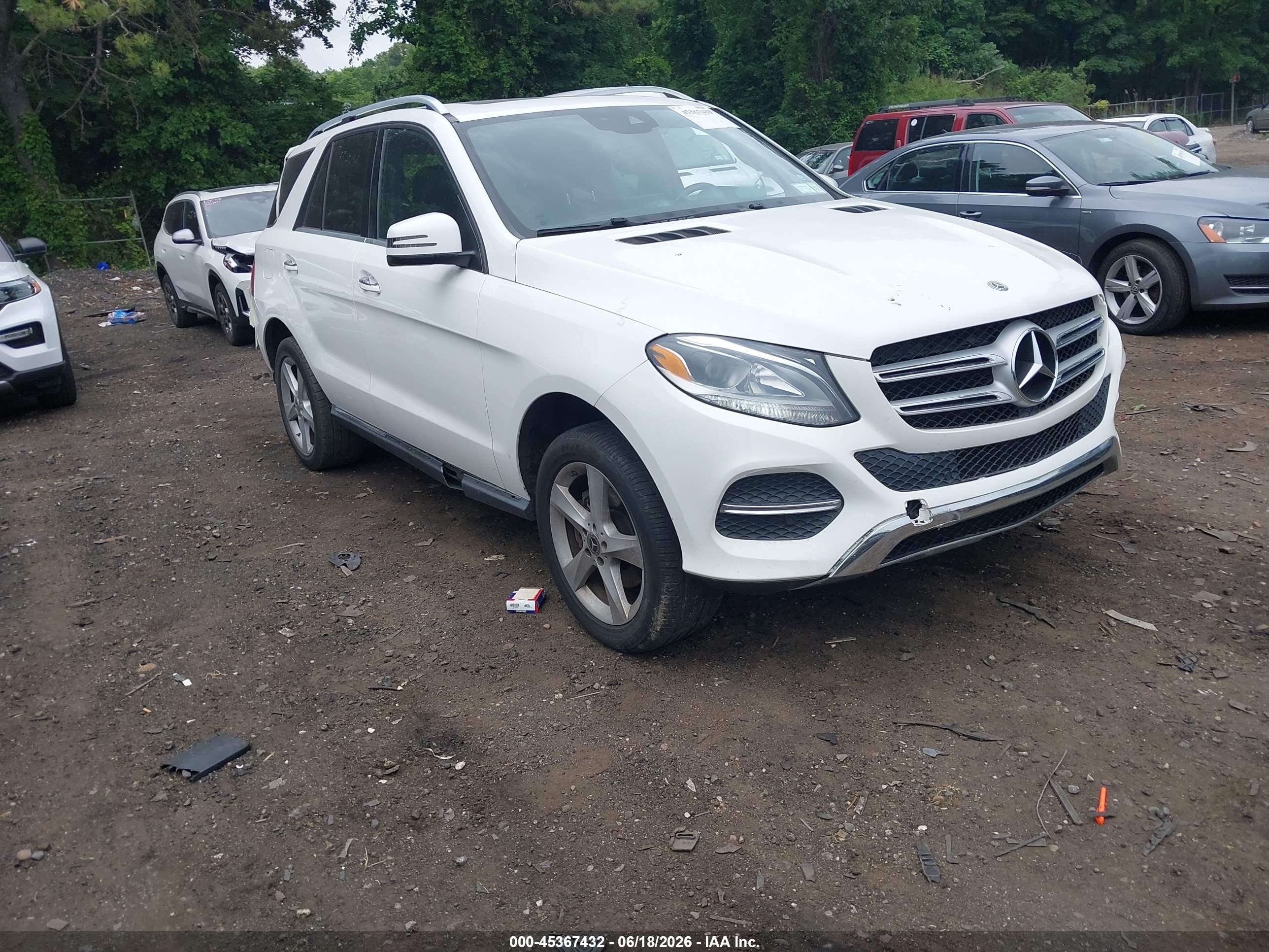 2018 Mercedes-Benz GLE 350, VIN 4JGDA5HB9JB010481 — Rear end