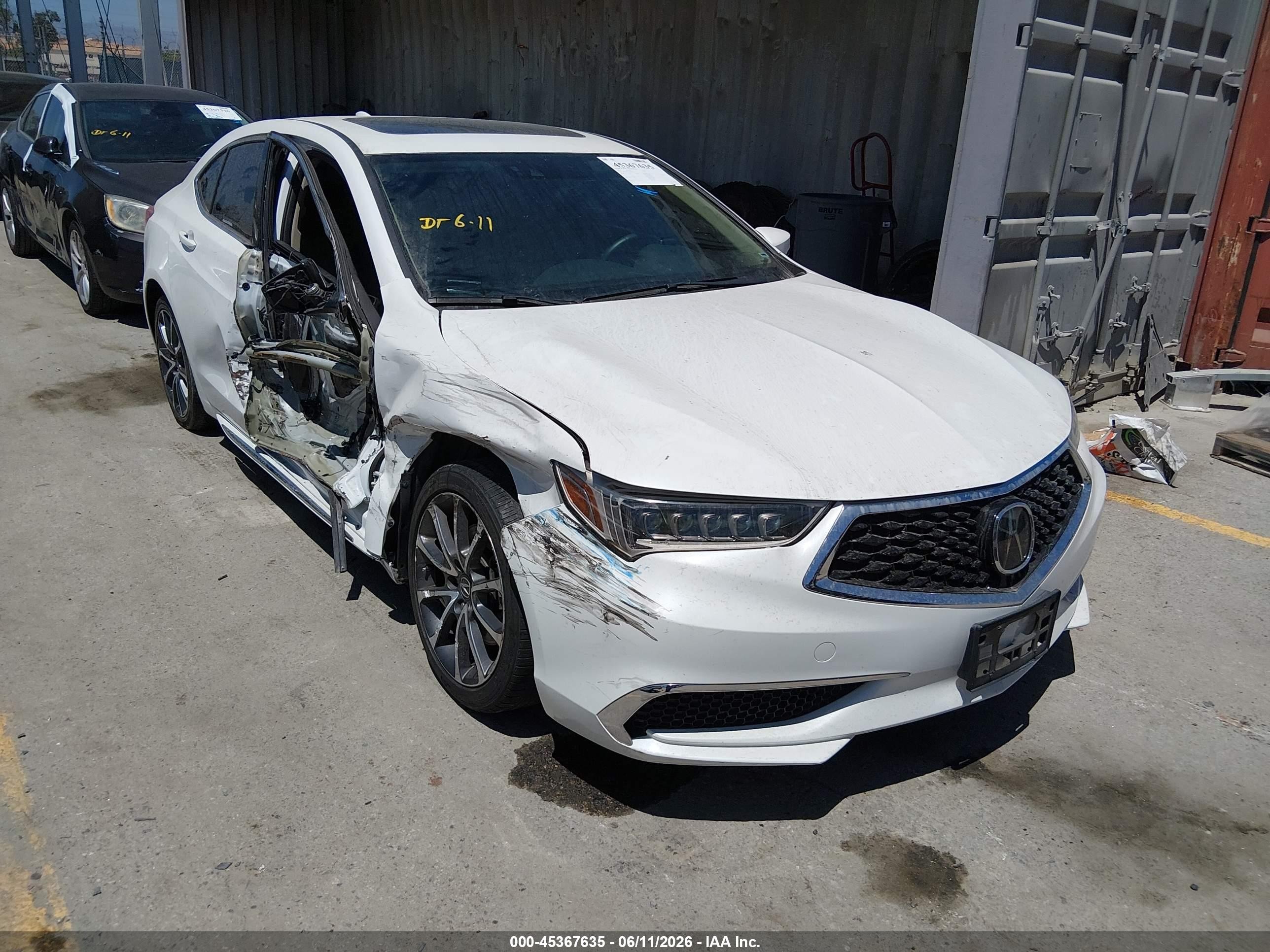 2018 Acura TLX Technology, VIN 19UUB2F51JA007255 — Side