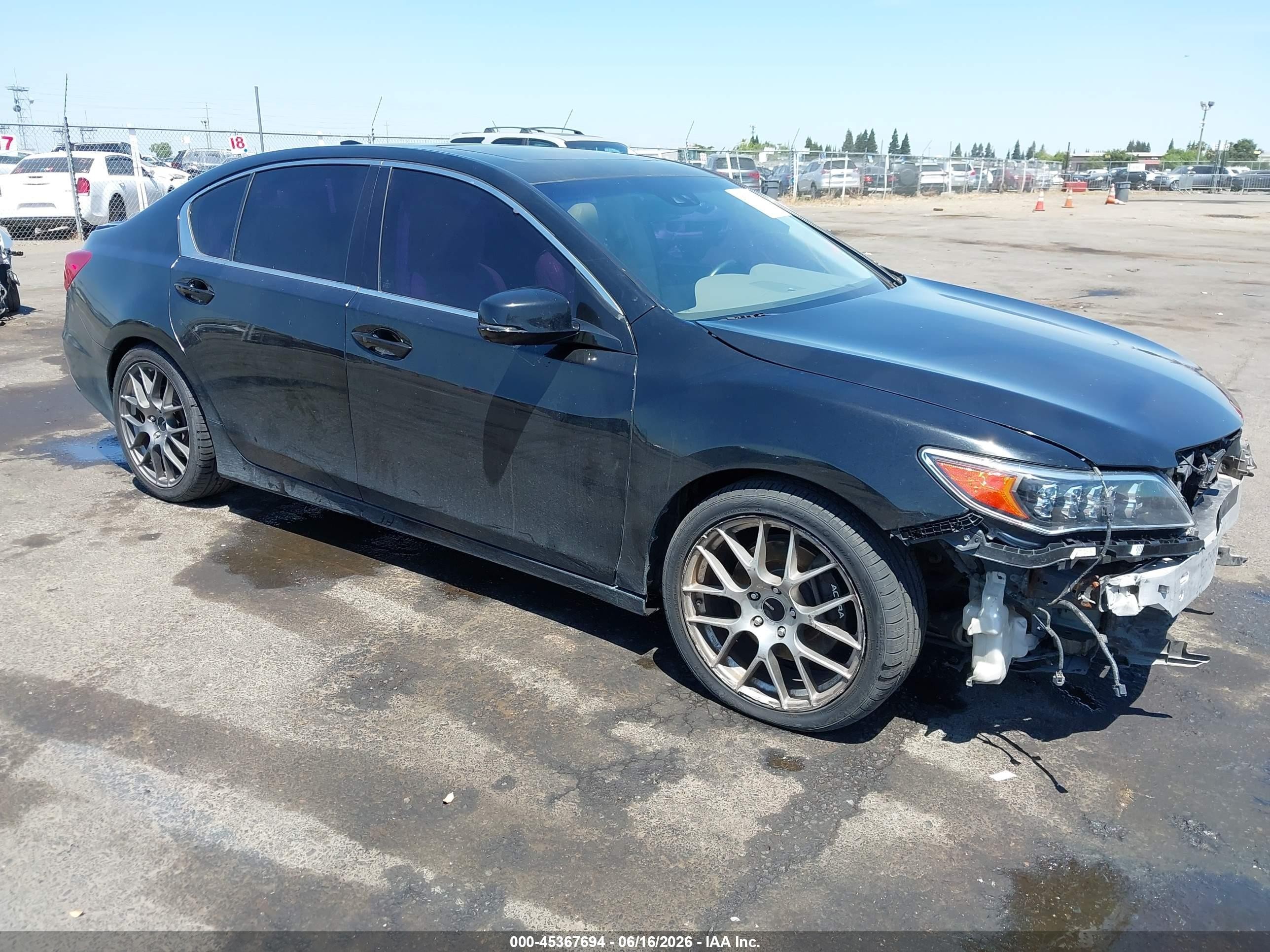 2016 Acura RLX Hybrid Advance, VIN JH4KC2F96GC000223 — Front end