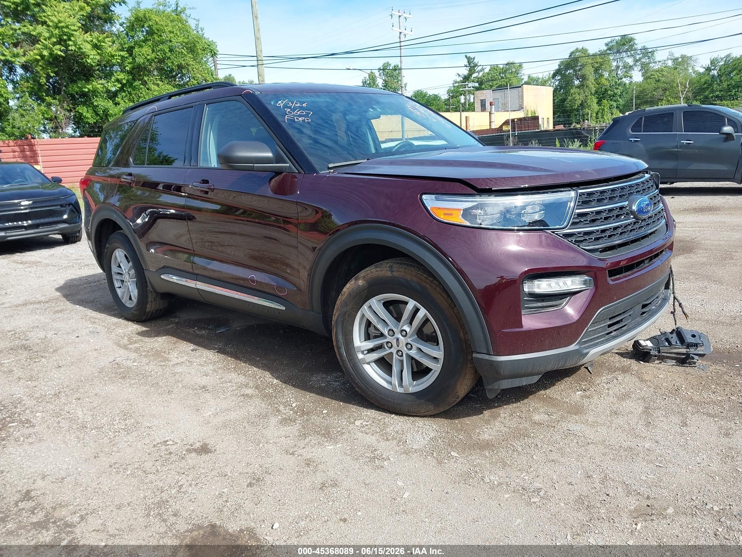 2023 Ford Explorer XLT, VIN 1FMSK8DH8PGA38607 — Front end