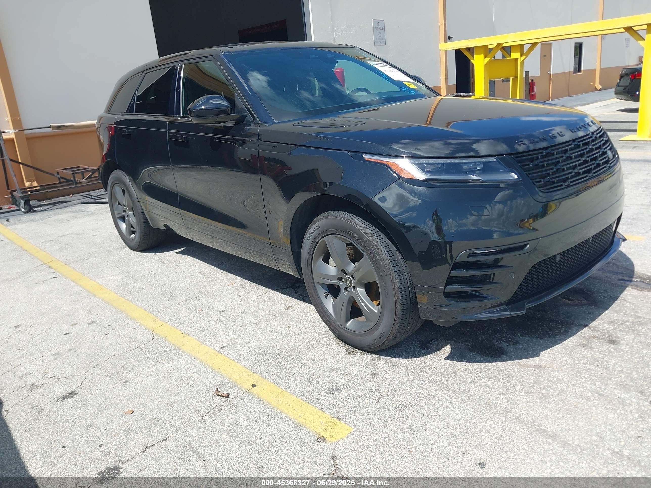 2025 Land Rover Range Rover Velar Dynamic SE, VIN SALYL2EX9SA810177 — Water / flood