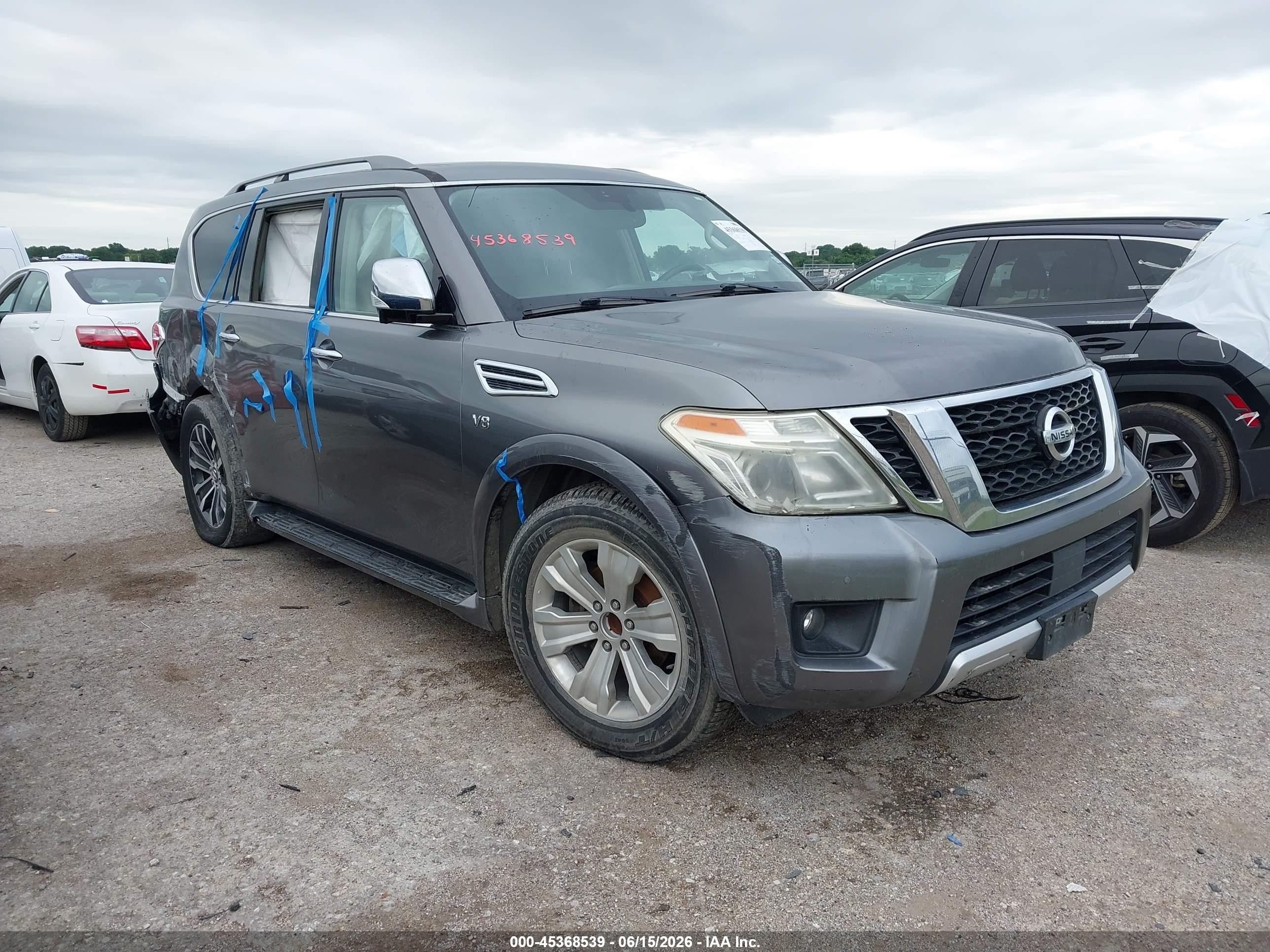 2018 Nissan Armada SV, VIN JN8AY2ND3J9052504 — Side