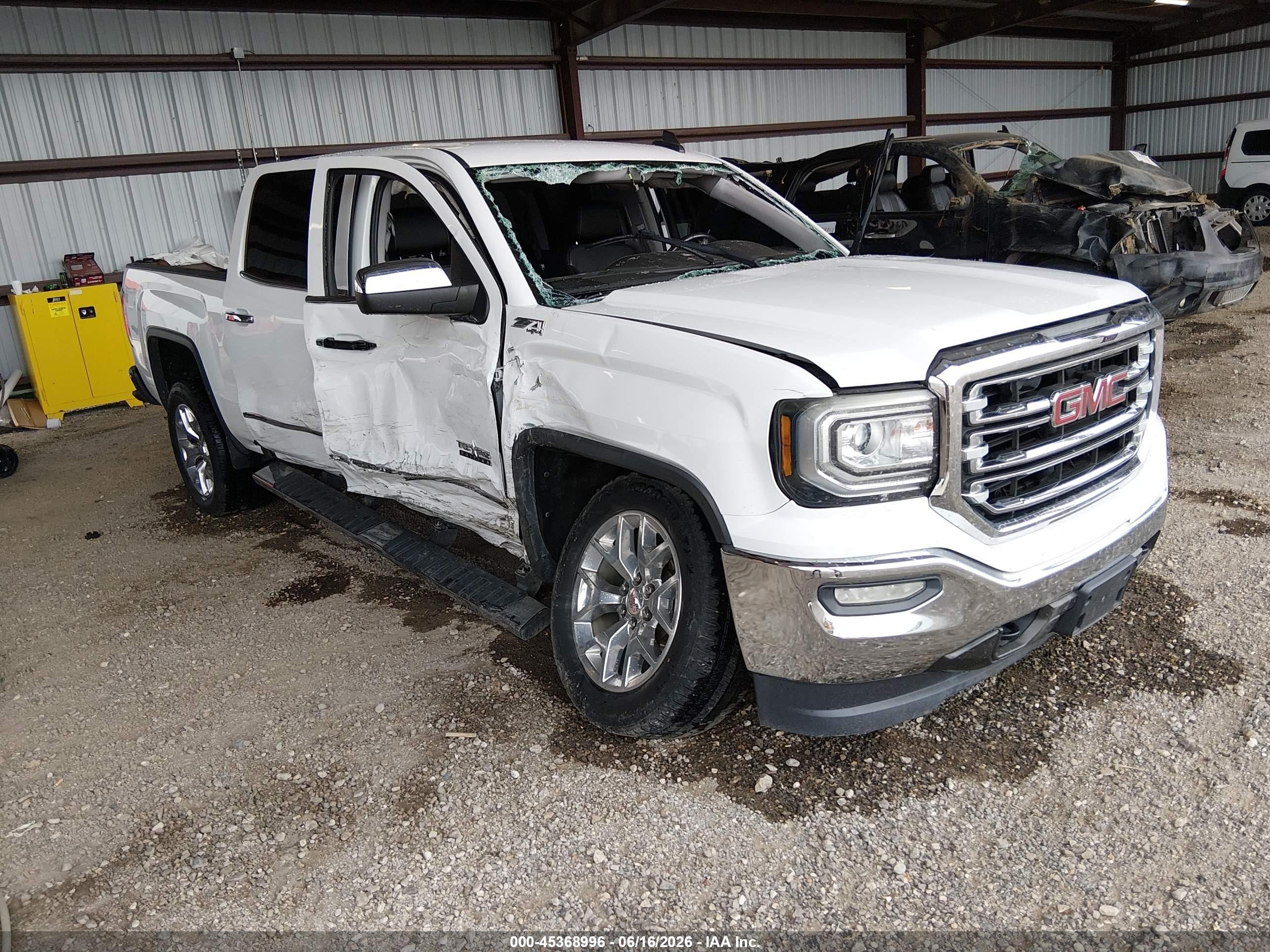 2018 GMC Sierra 1500 SLT, VIN 3GTU2NEC9JG169166 — Rollover