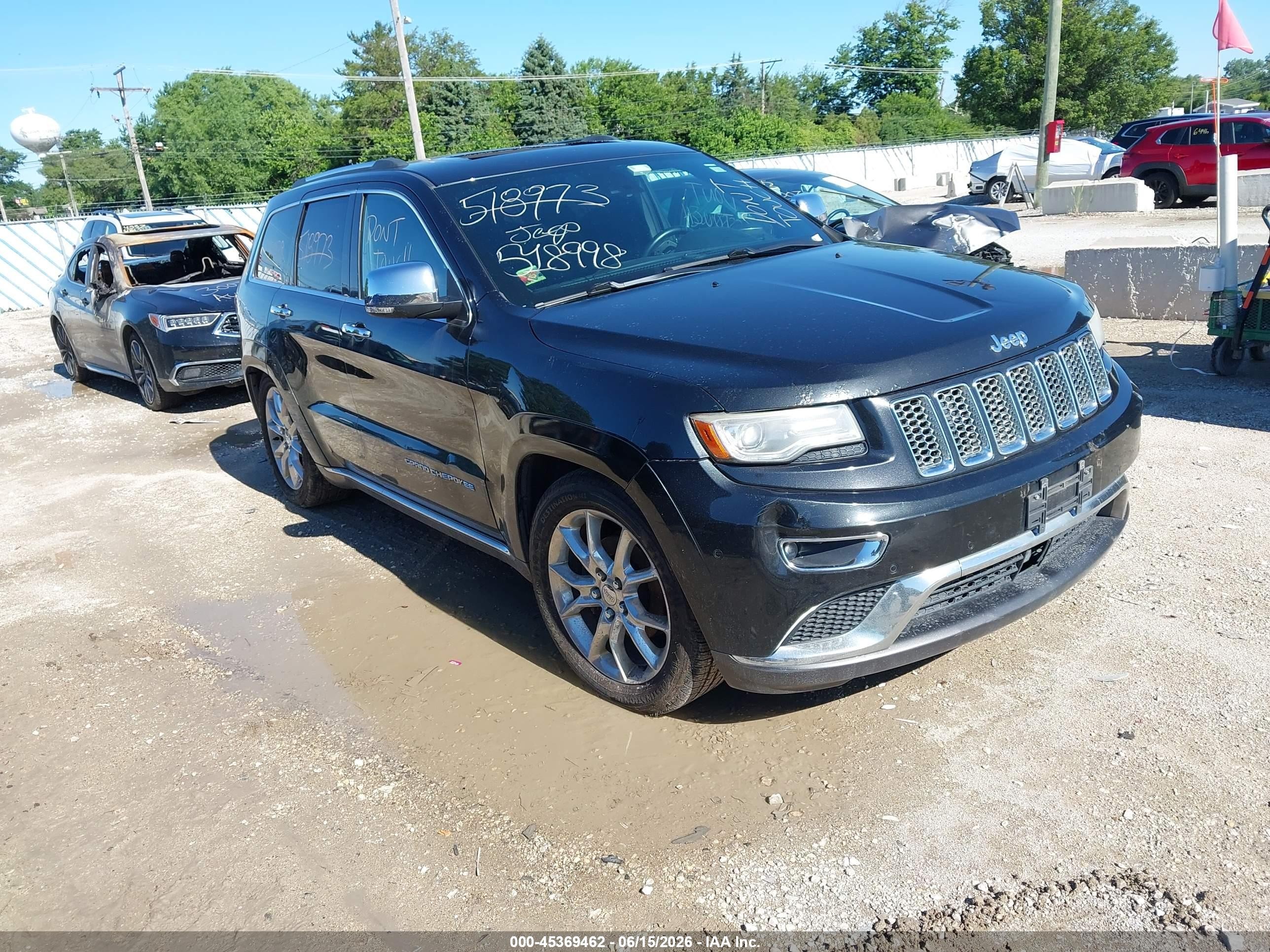 2014 Jeep Grand Cherokee Summit, VIN 1C4RJFJG5EC125682 — Roof