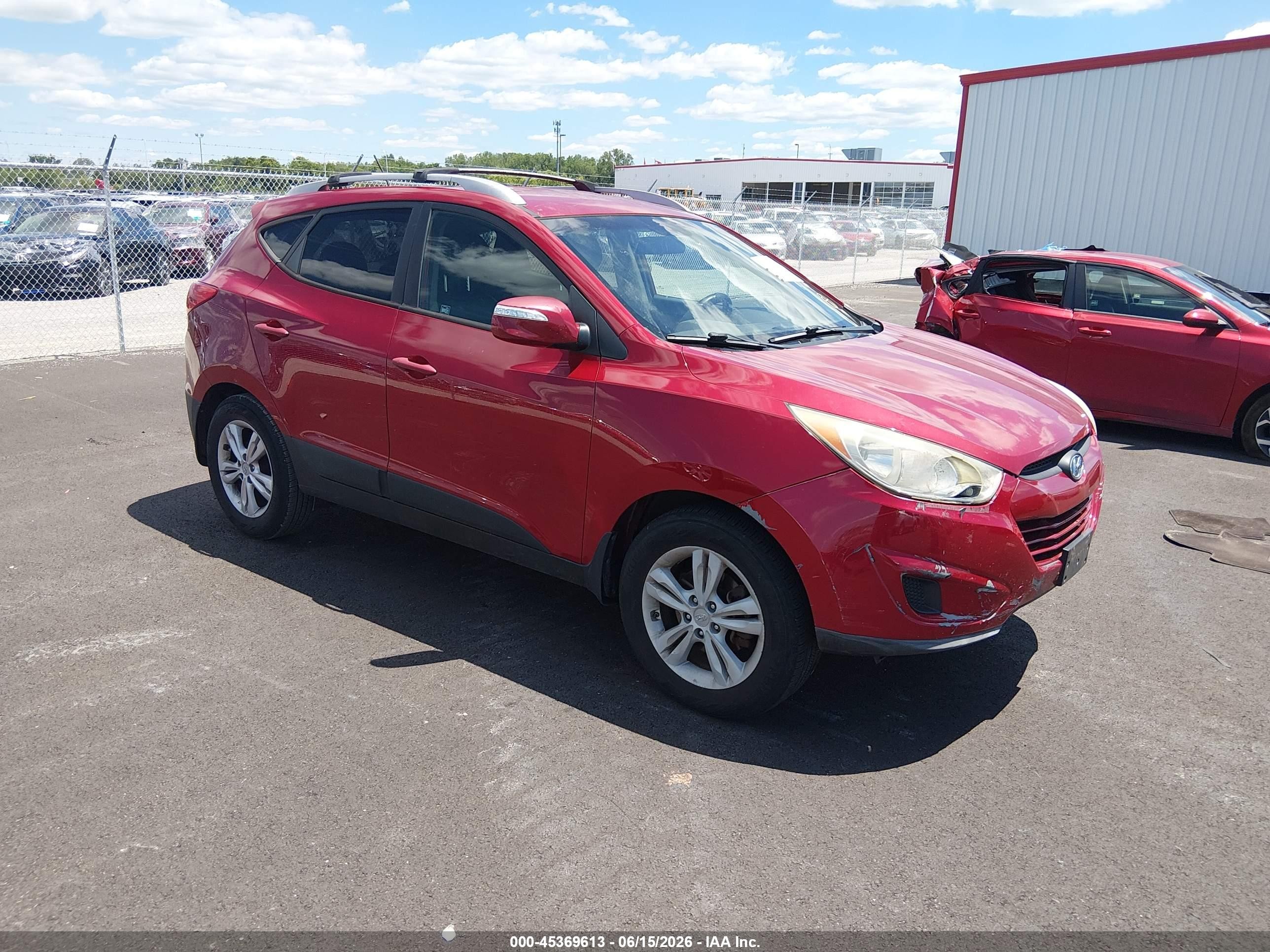2012 Hyundai Tucson GLS, VIN KM8JU3AC2CU399778 — Rear end