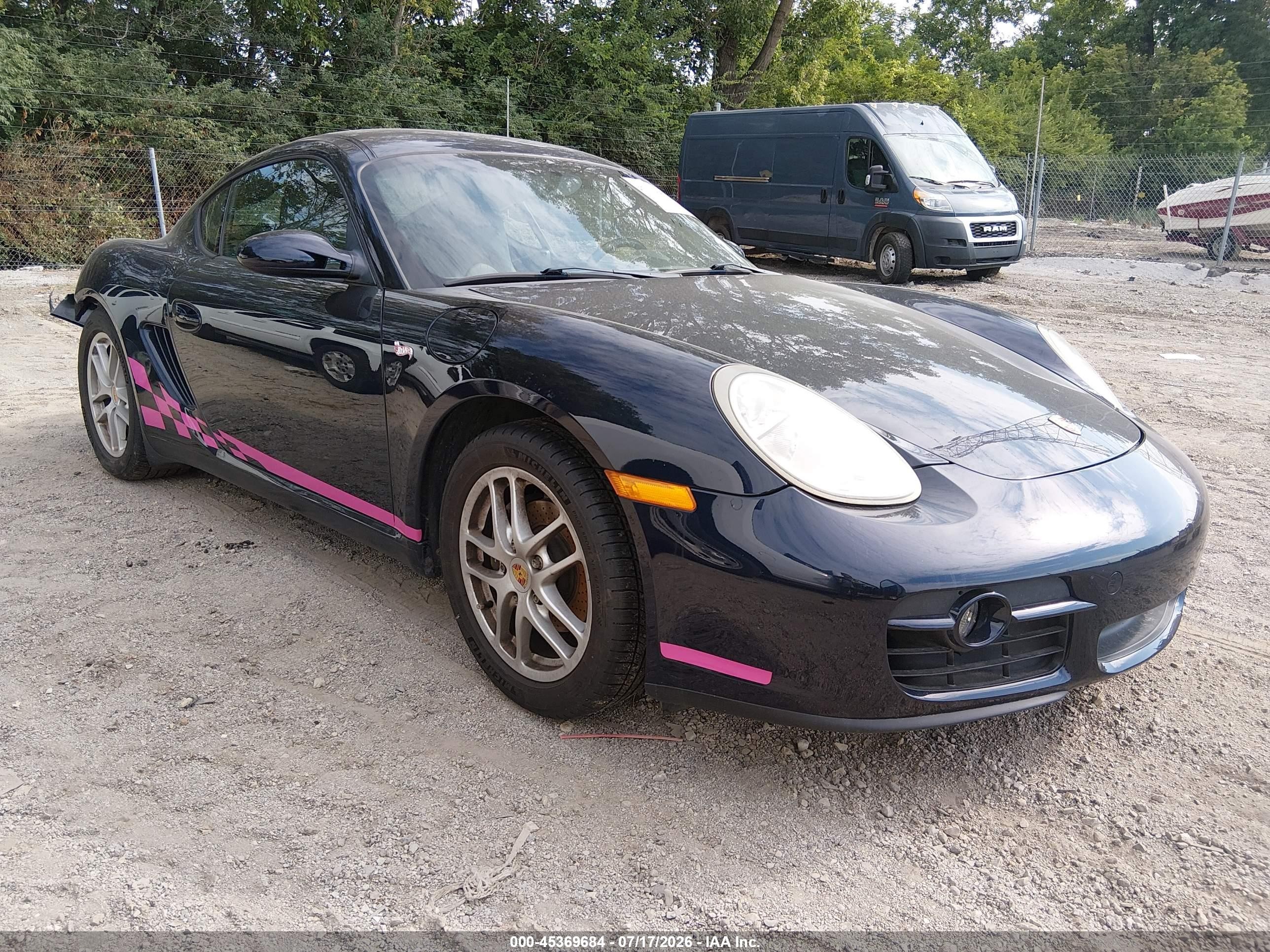 2007 Porsche Cayman, VIN WP0AA29827U760150 — Rear end