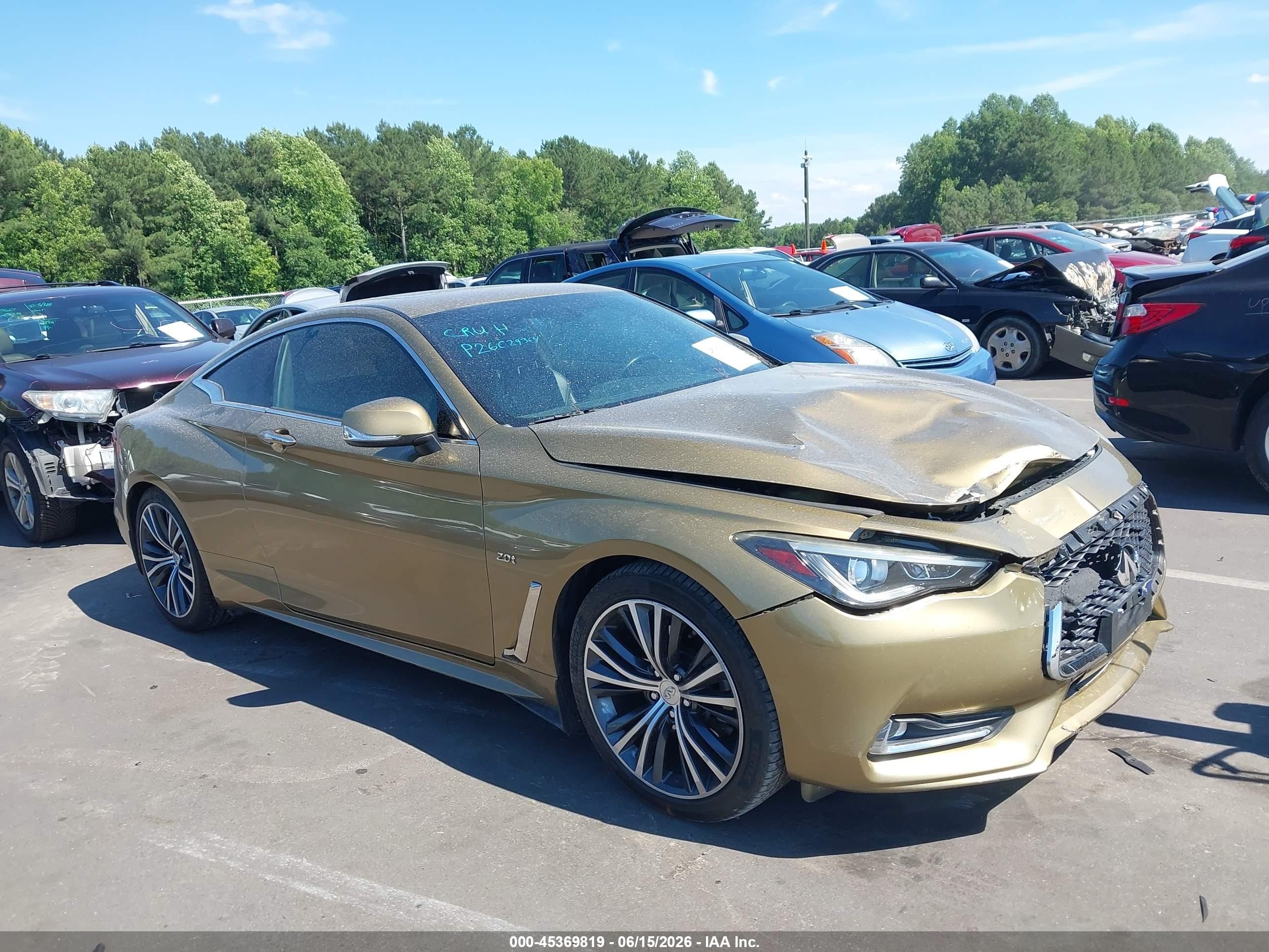 2018 Infiniti Q60 Pure, VIN JN1CV7EK6JM200217 — Front end