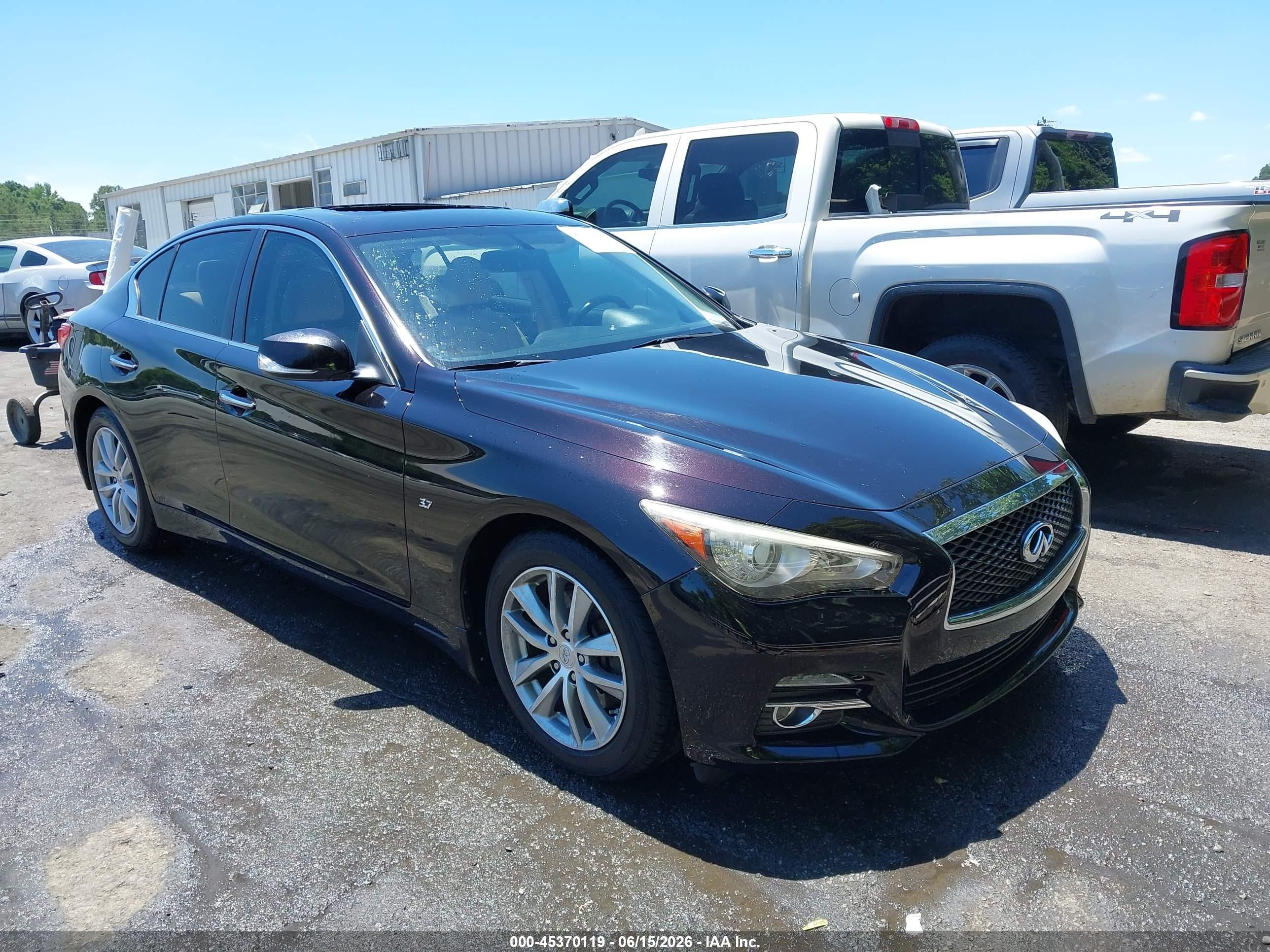 2015 Infiniti Q50 Premium, VIN JN1BV7AP8FM344033 — Крыша