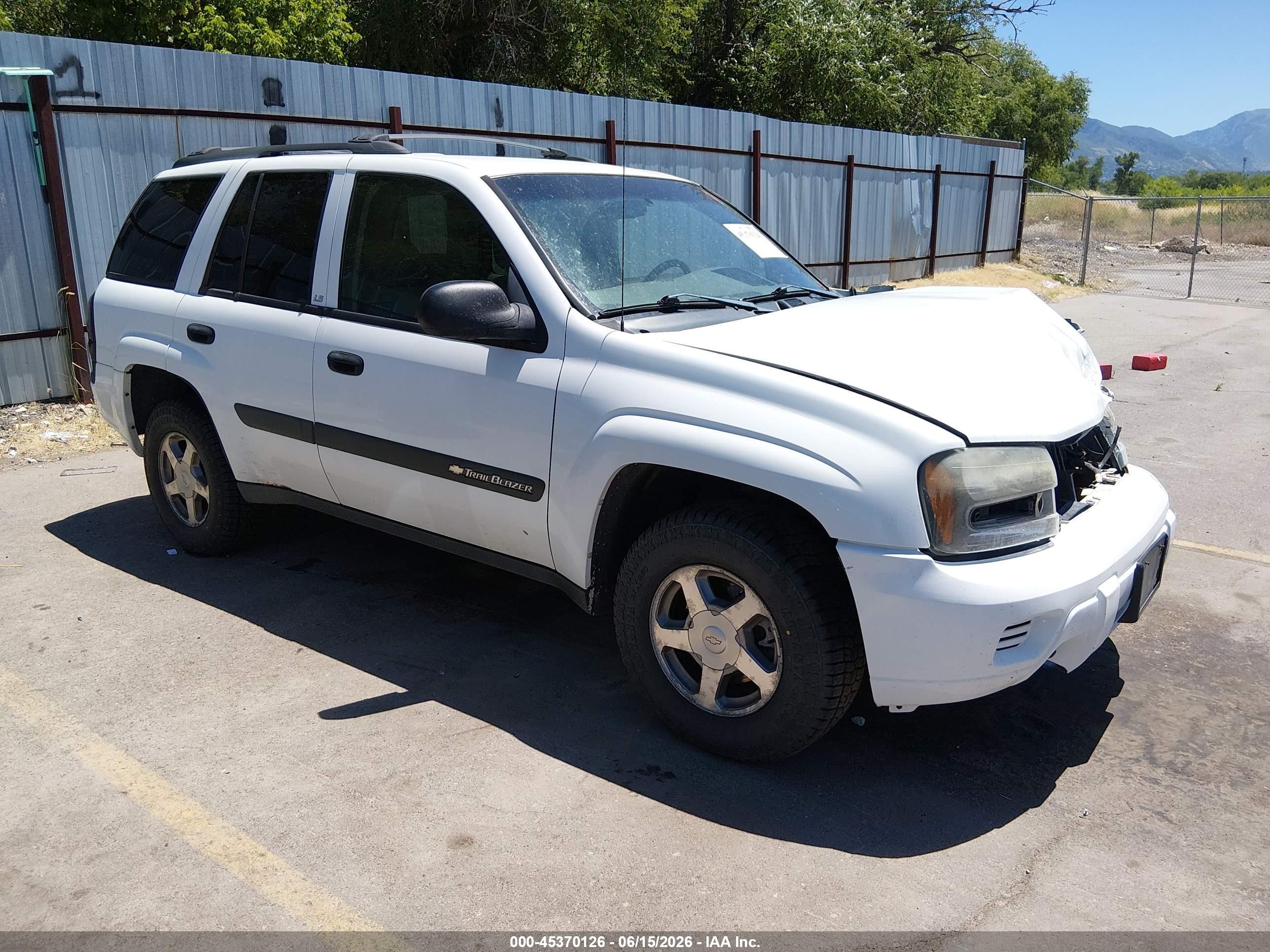 2004 Chevrolet TrailBlazer LS, VIN 1GNDT13S642305614 — Front end