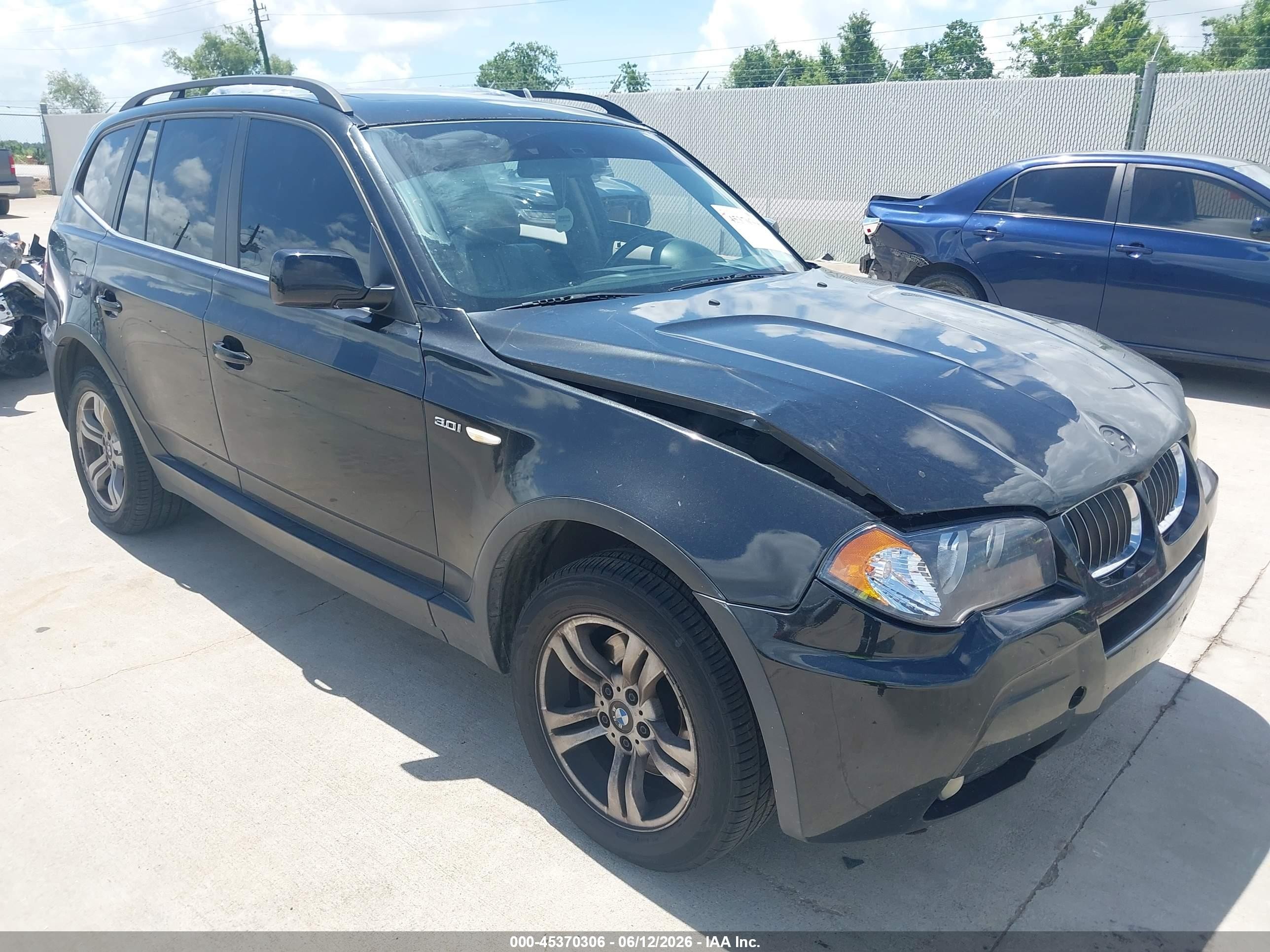 2006 BMW X3 3.0i, VIN WBXPA93436WD25008 — Перед