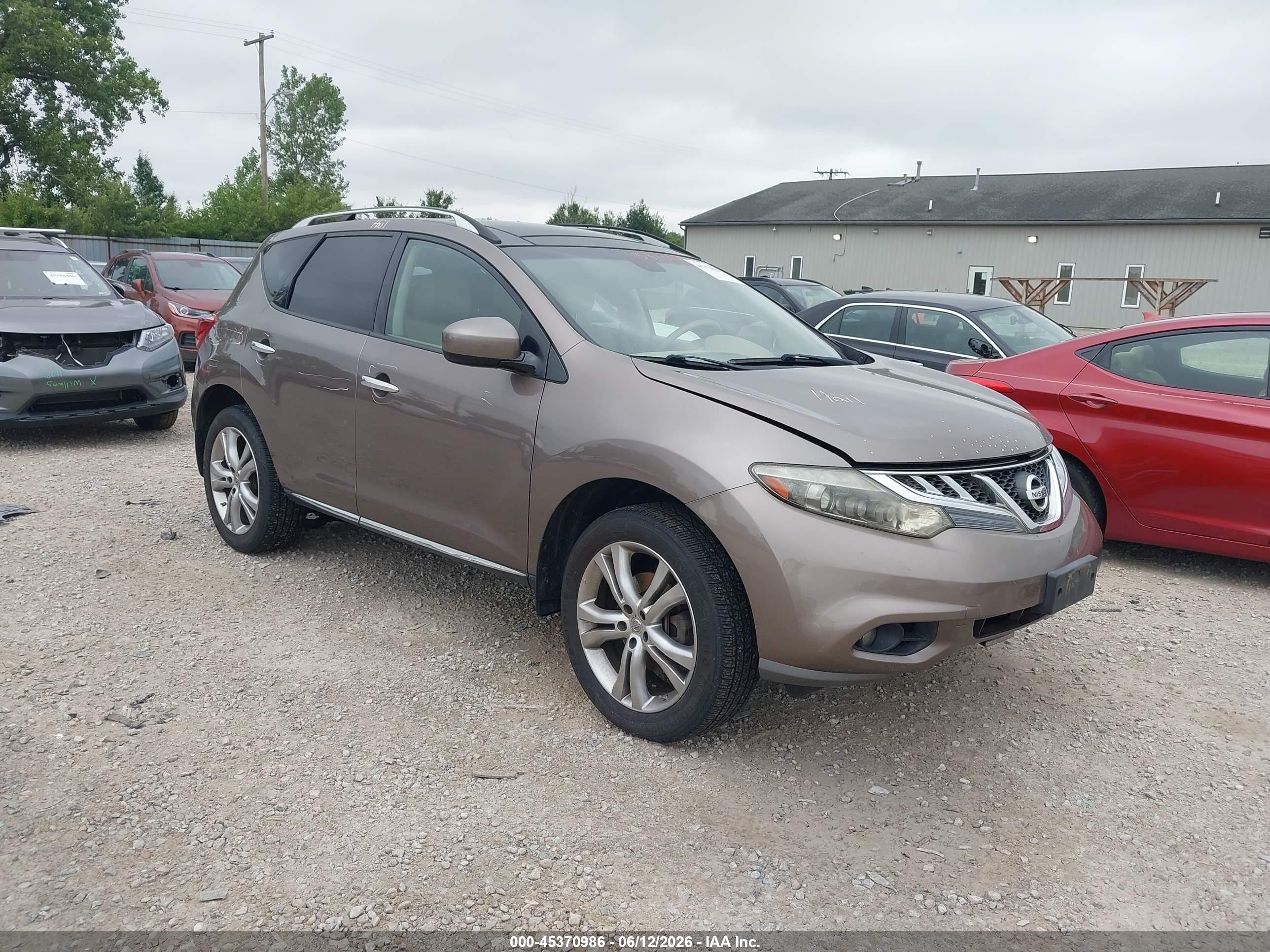 2011 Nissan Murano SL, VIN JN8AZ1MW3BW179458 — Зад