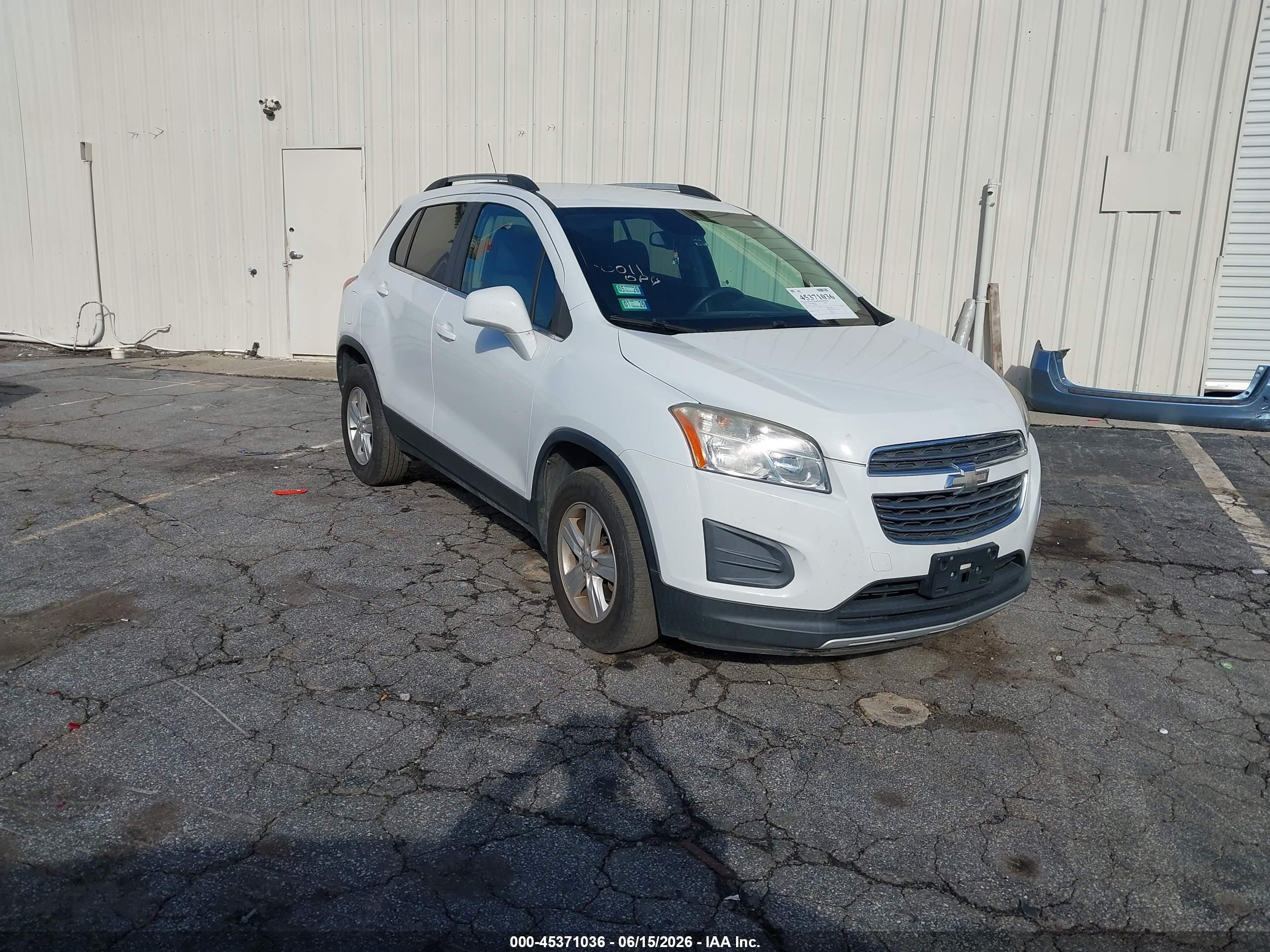 2016 Chevrolet Trax LT, VIN KL7CJPSBXGB608766 — Electrical