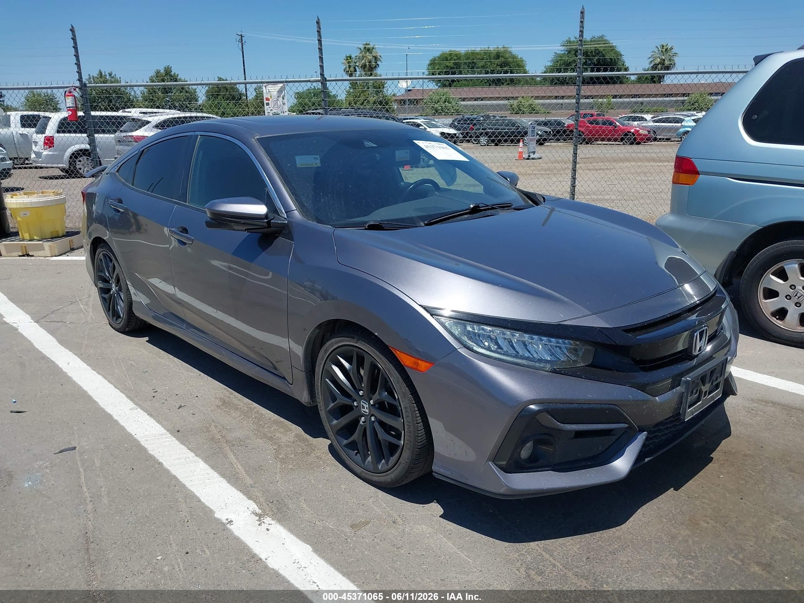 2020 Honda Civic Si, VIN 2HGFC1E57LH708419 — Side