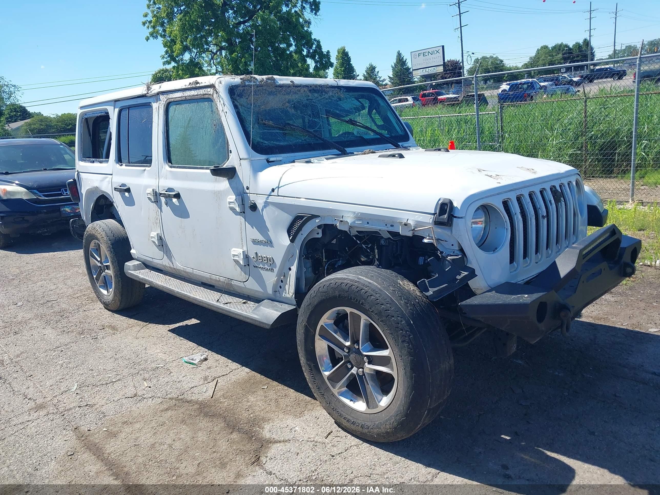 2021 Jeep Wrangler Unlimited Sahara, VIN 1C4HJXEG3MW660373 — Roof