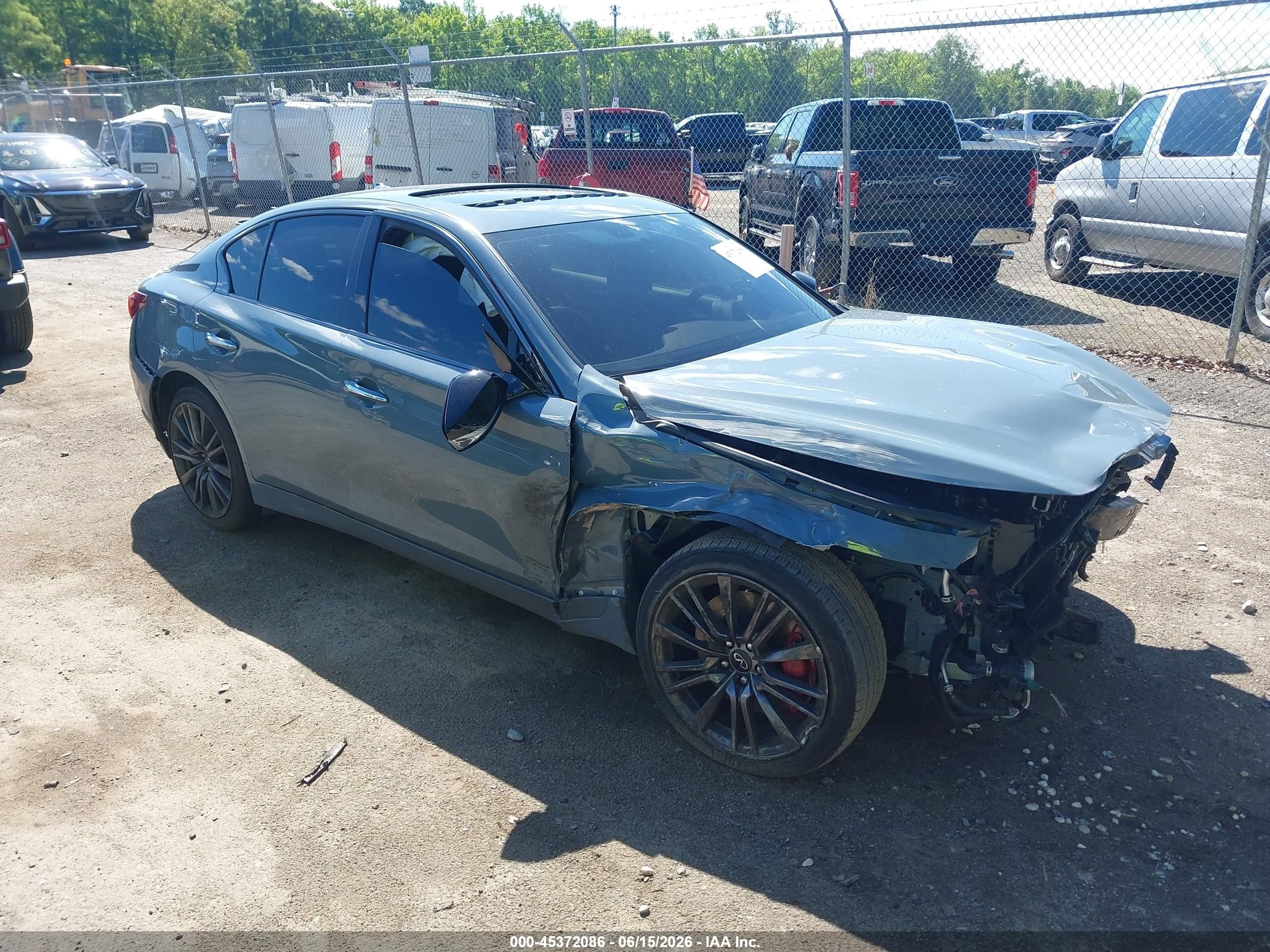 2024 Infiniti Q50 Red Sport 400, VIN JN1FV7DR1RM680741 — Front end