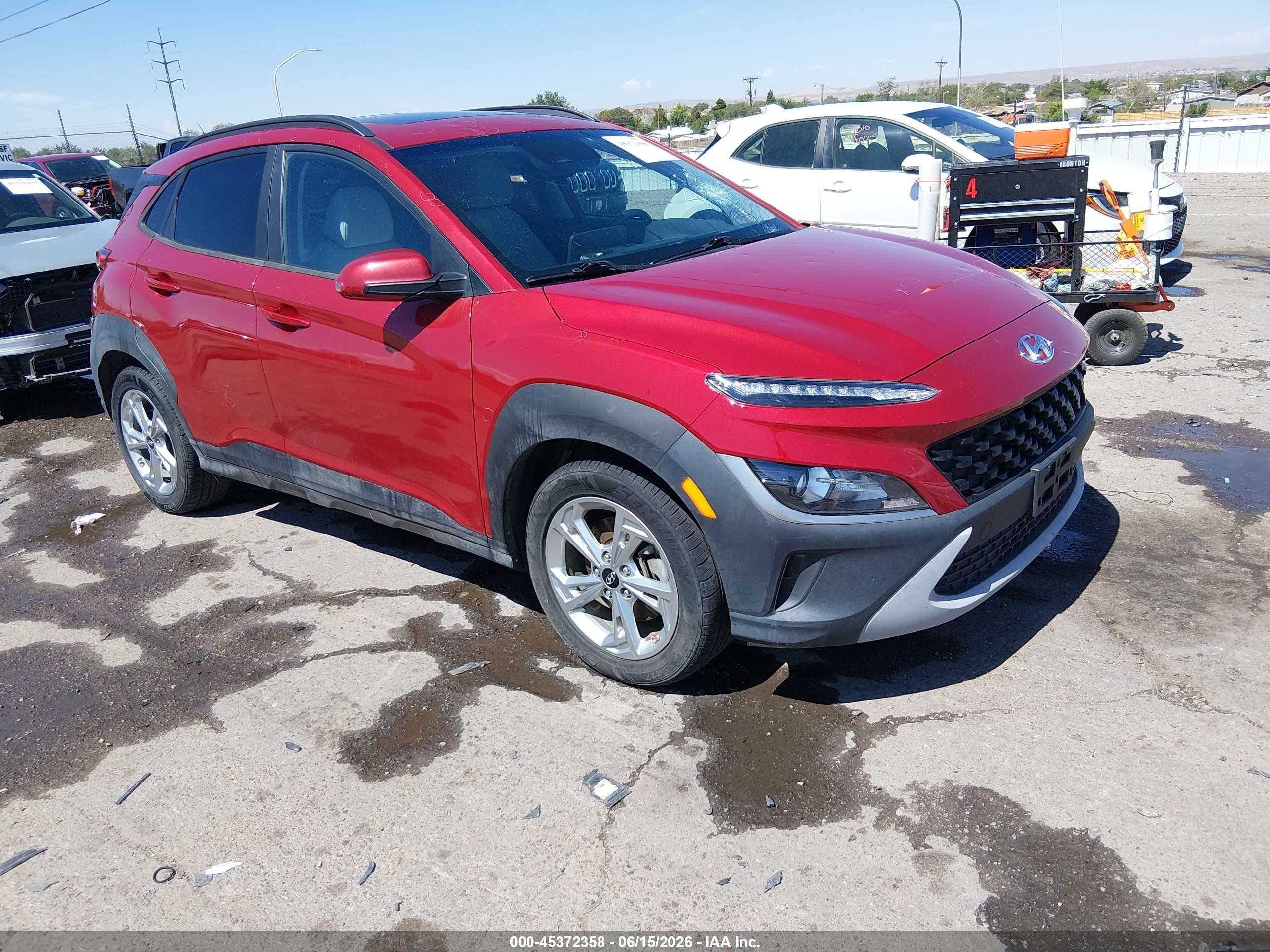 2022 Hyundai Kona SEL, VIN KM8K3CAB6NU763749 — Град
