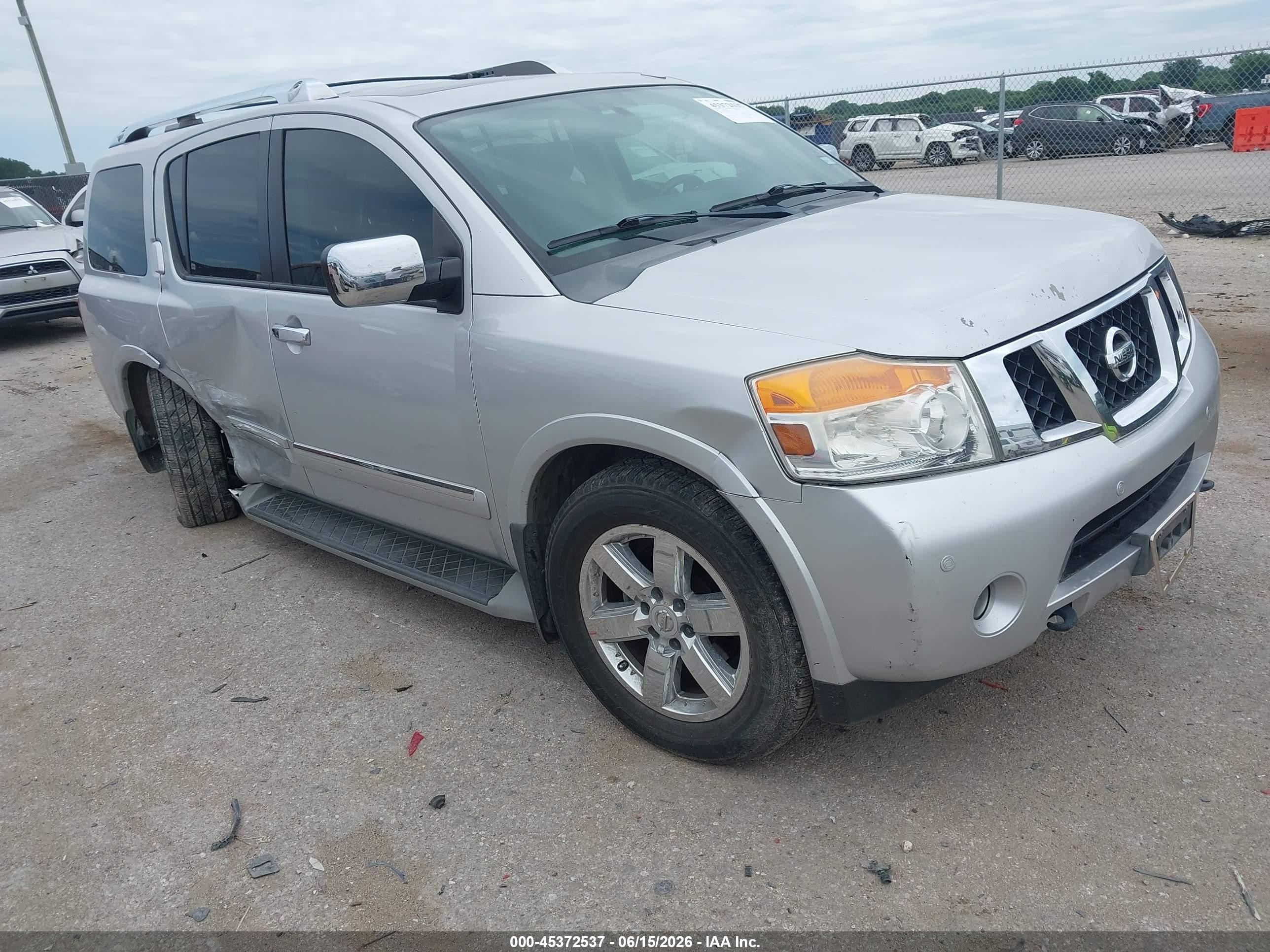 2013 Nissan Armada Platinum, VIN 5N1BA0NFXDN605103 — Side